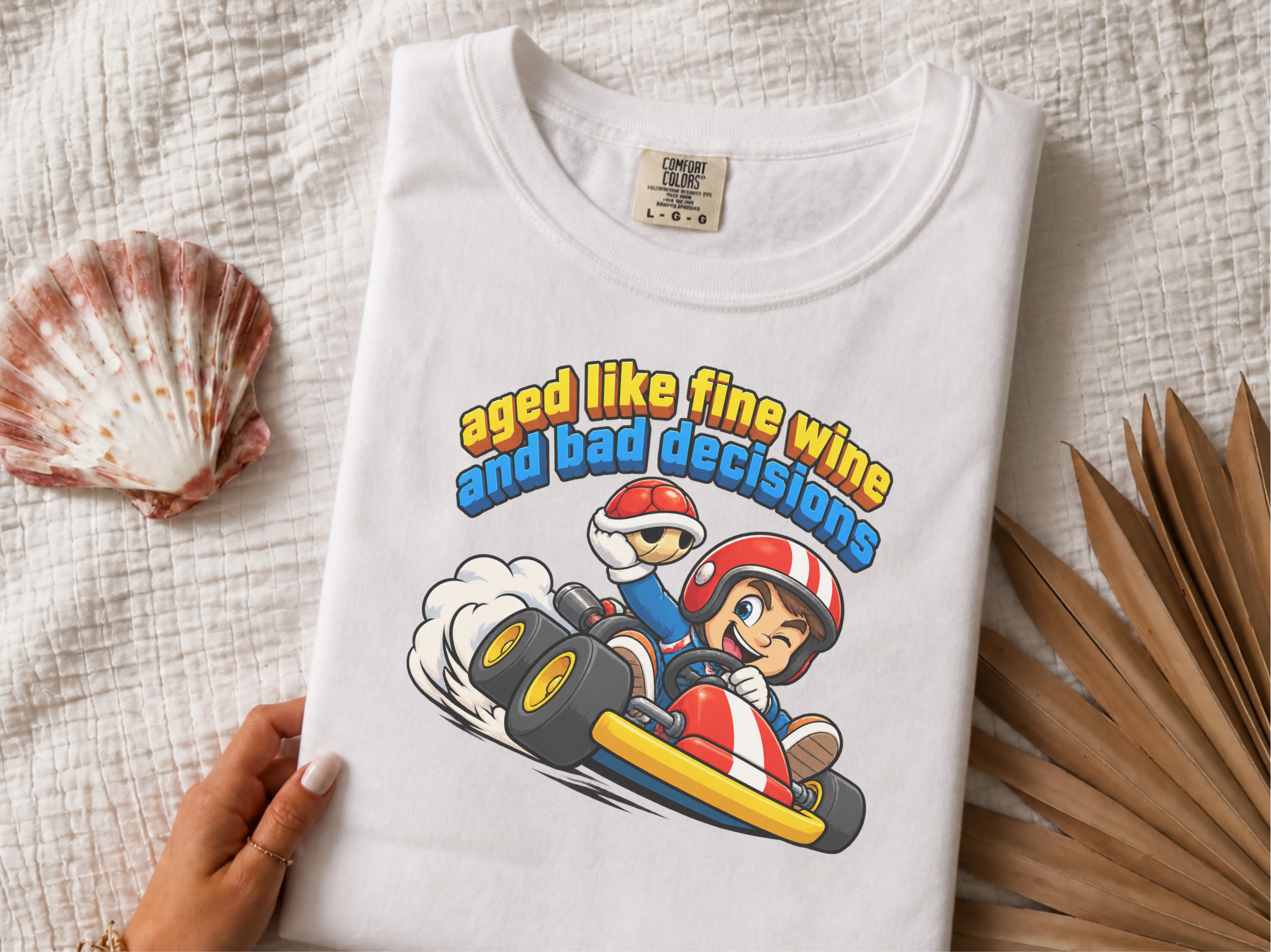 Kart Racer Bad Decisions Vintage Wash Comfort Colors 1717 T-Shirt
