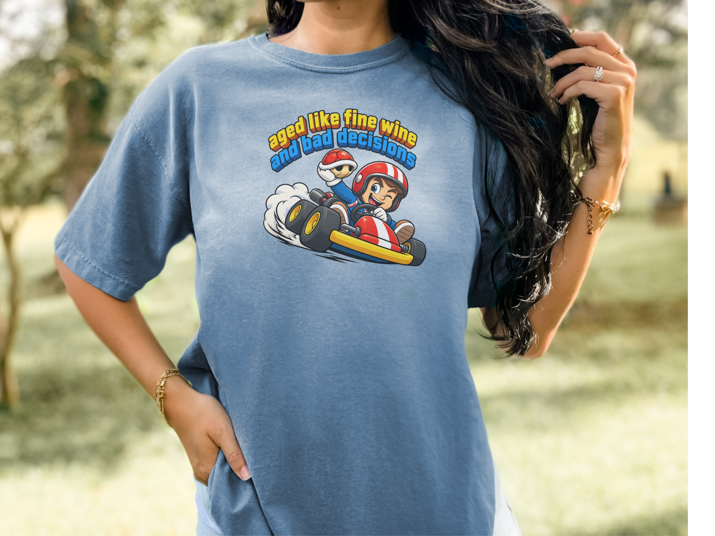 Kart Racer Bad Decisions funny shirt - photo 8