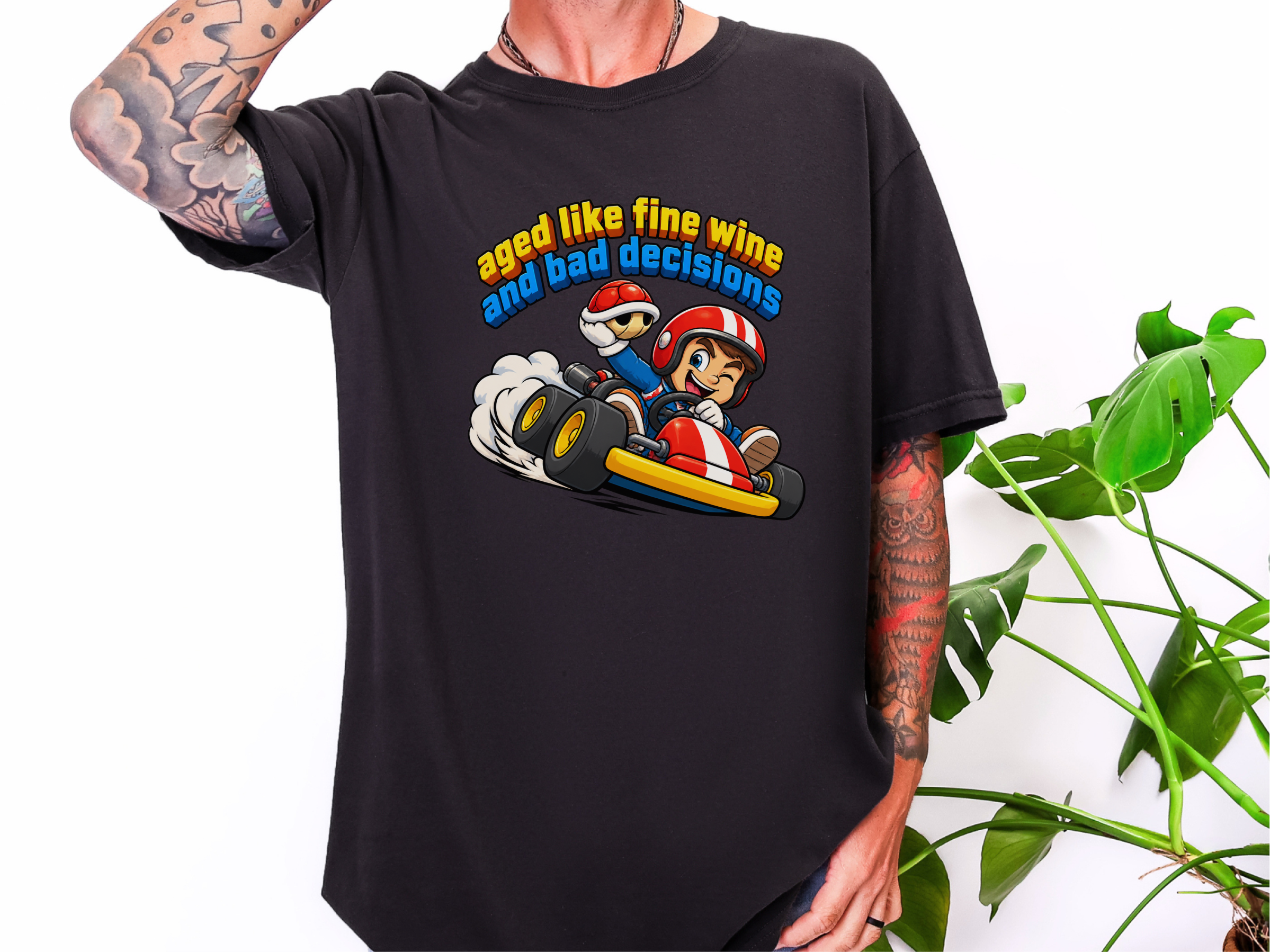 Kart Racer Bad Decisions funny shirt - photo 4
