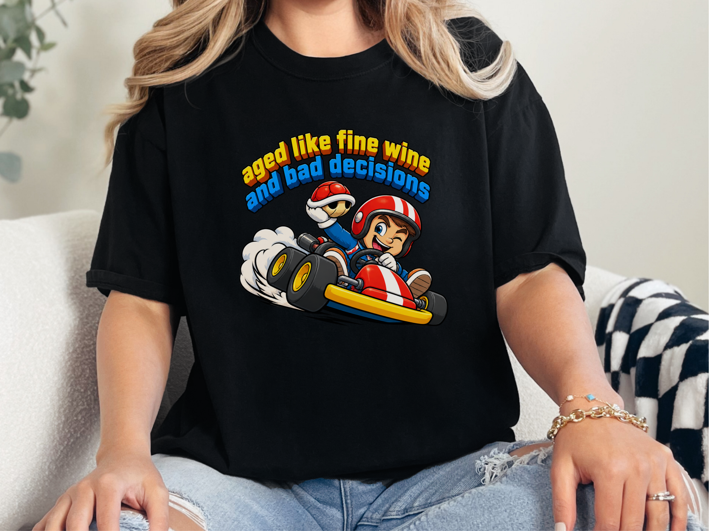 Kart Racer Bad Decisions funny shirt - photo 3