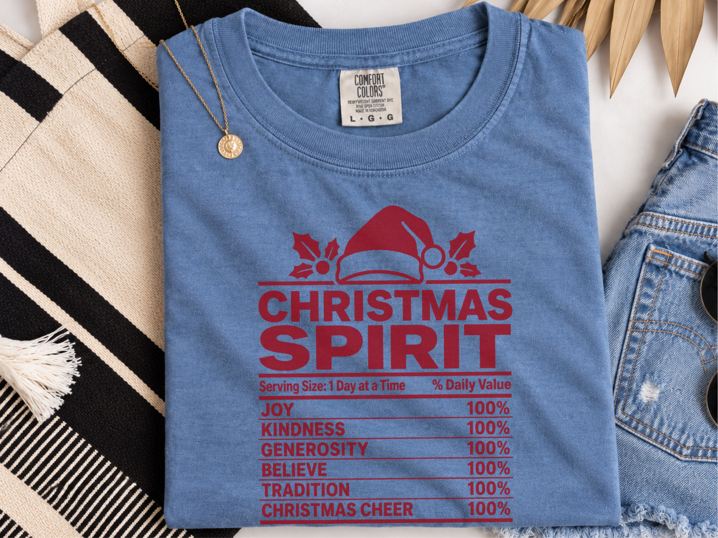 Christmas Spirit Nutrition Label funny shirt - photo 6