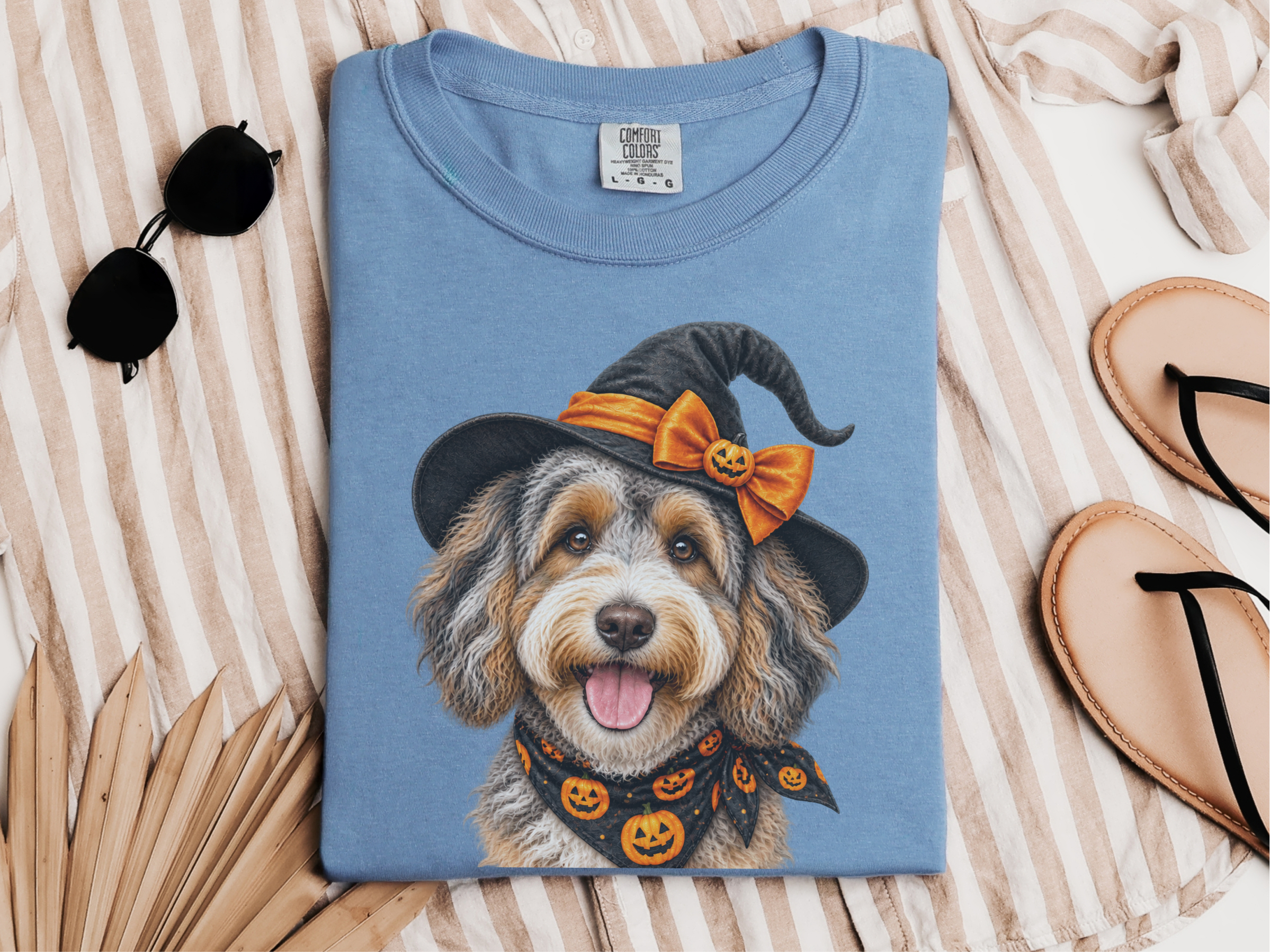 Aussiedoodle Halloween Witch Hat - photo 6