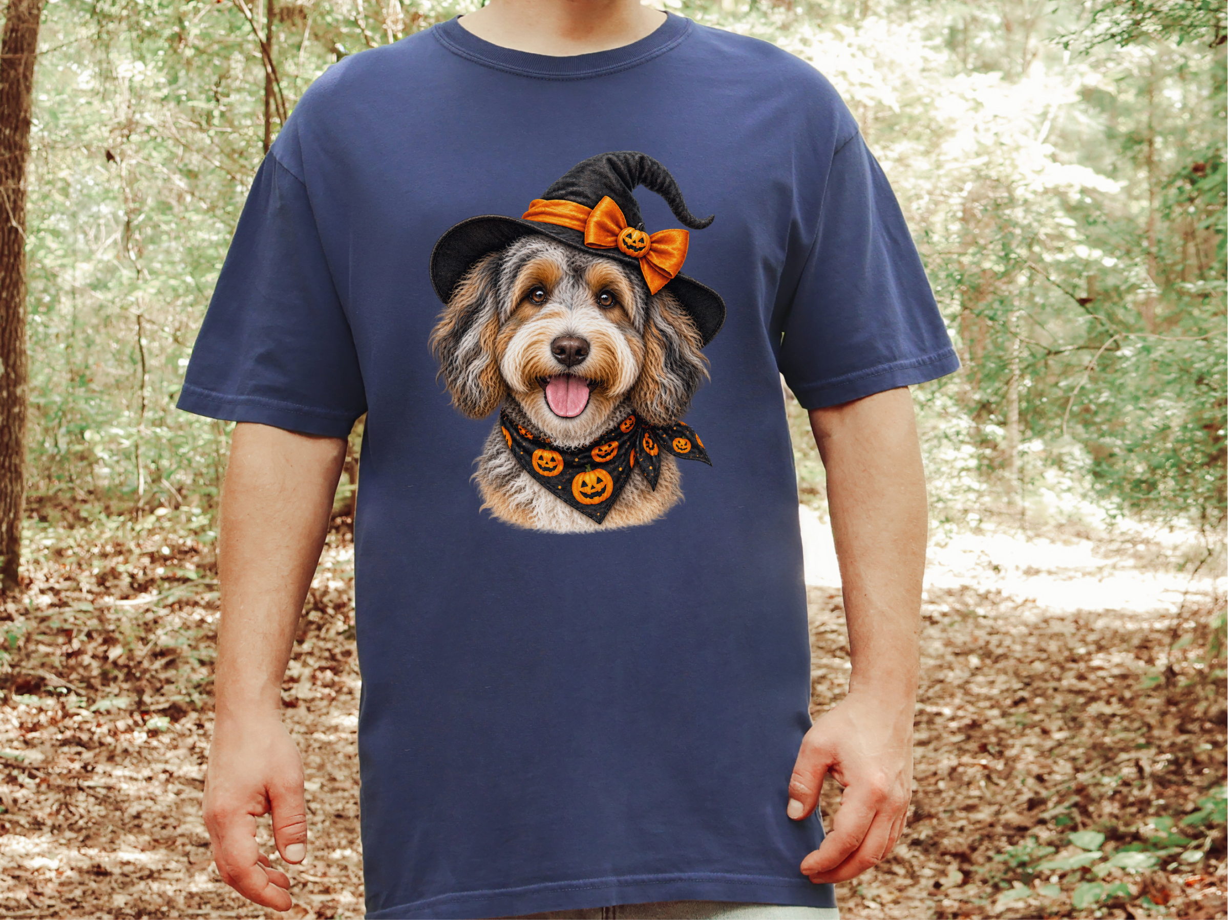 Aussiedoodle Halloween Witch Hat - photo 8