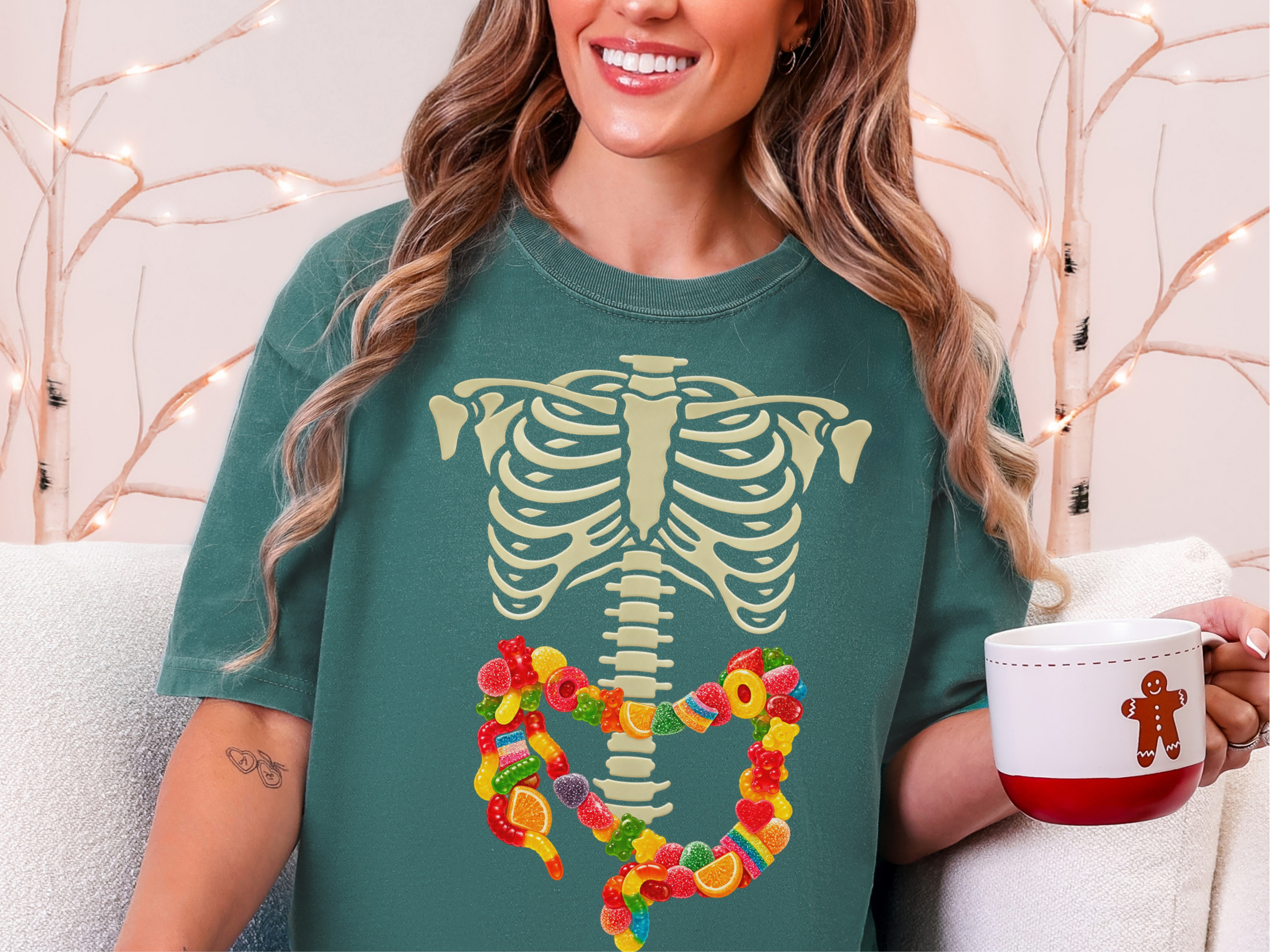 Gummies Skeleton Intestines funny shirt - photo 6