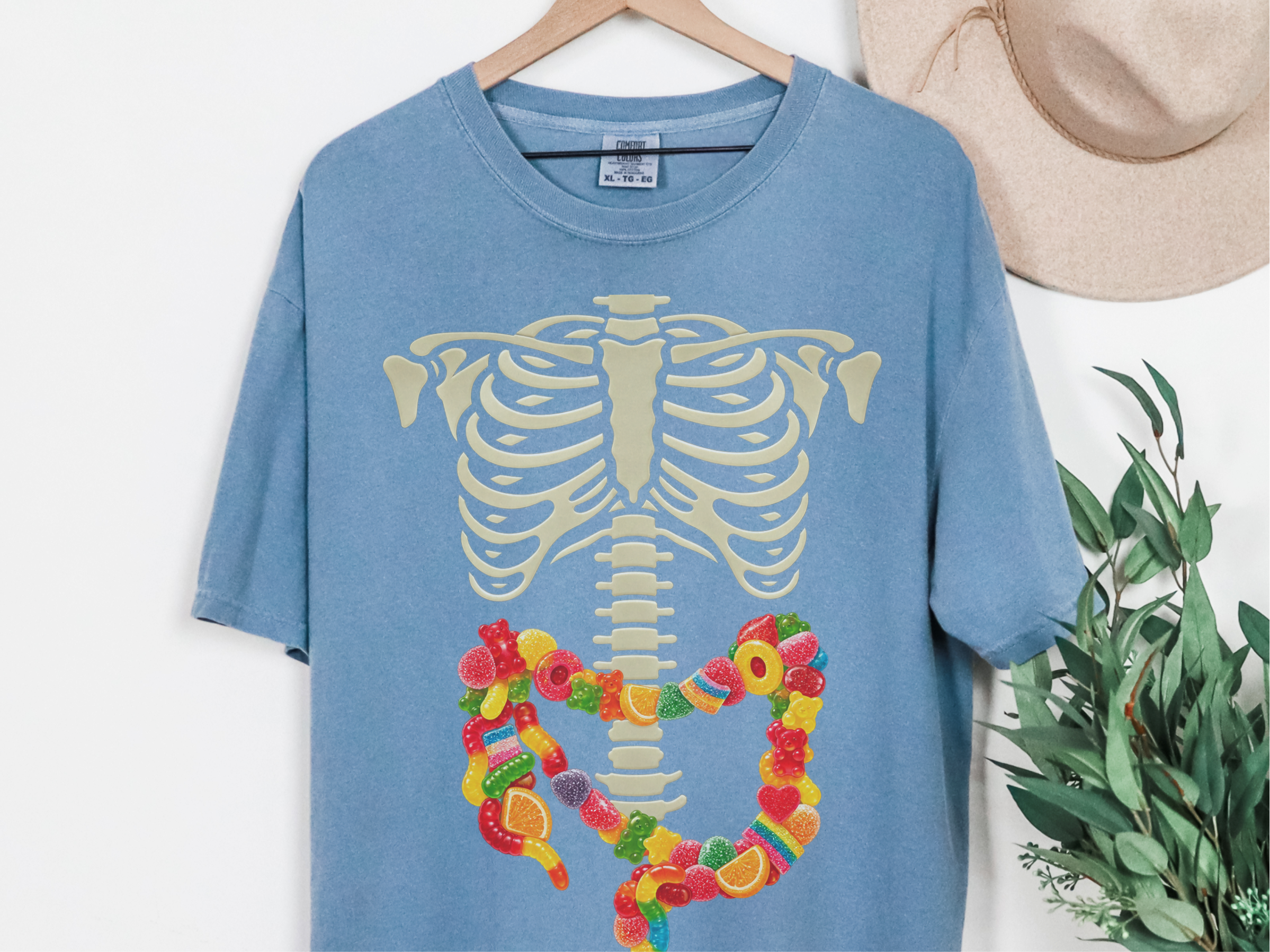 Gummies Skeleton Intestines funny shirt - photo 5
