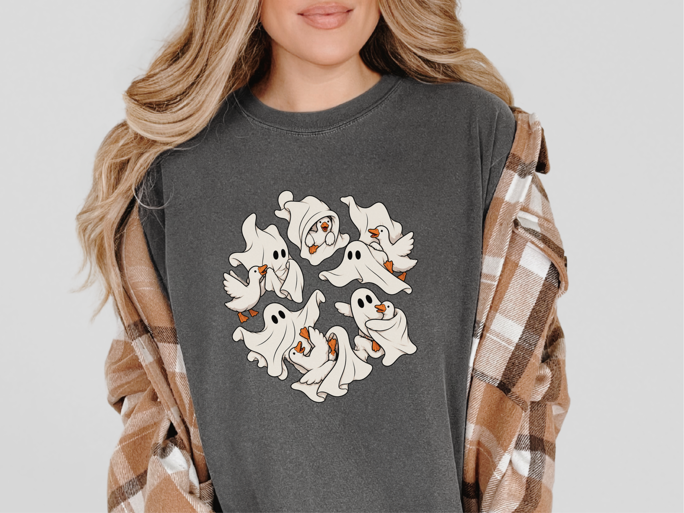 Ghost Playing With Goose funny shirt - photo 4