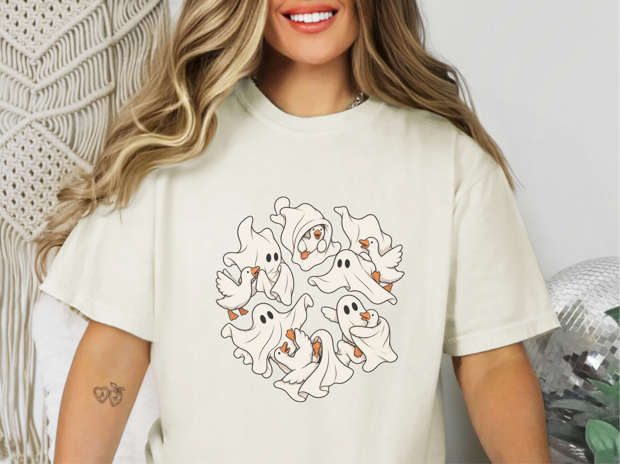 Ghost Playing With Goose funny shirt - photo 8
