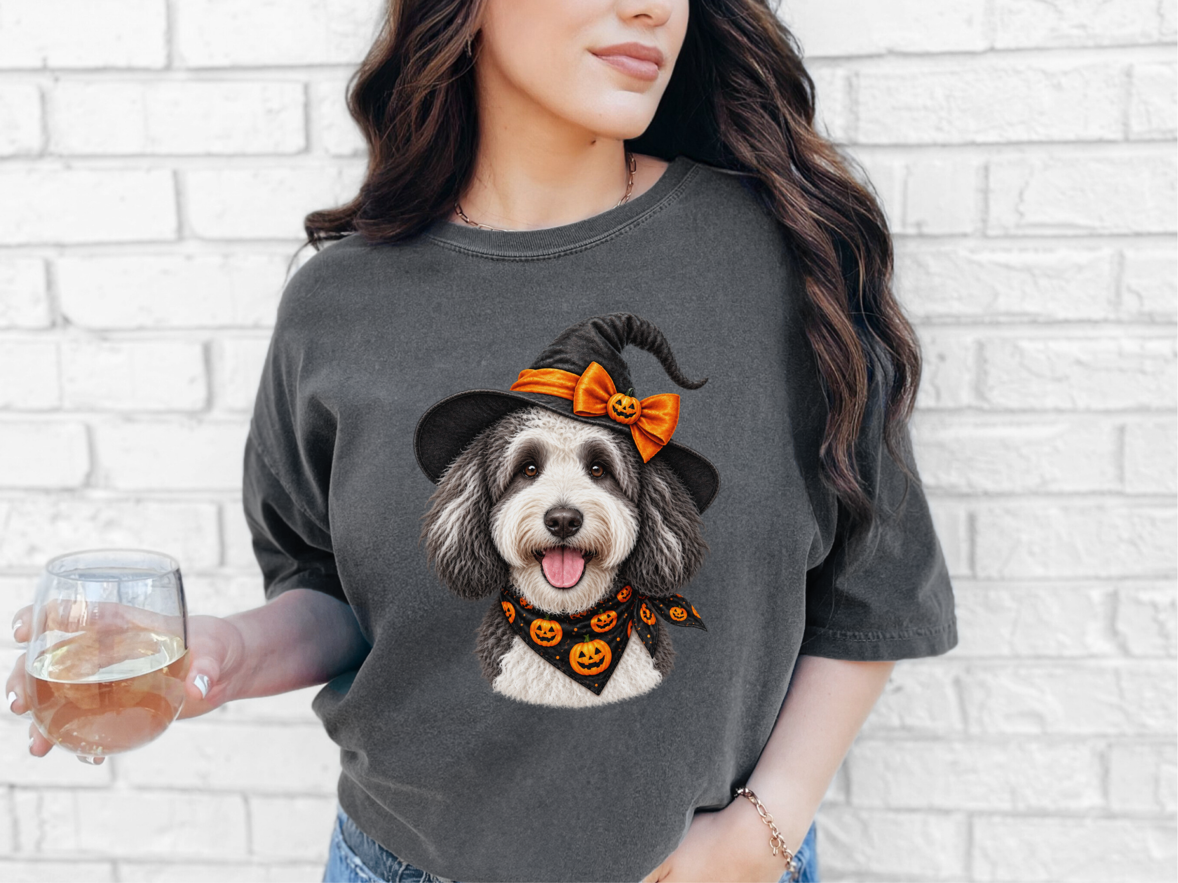 Sheepadoodle Halloween Witch Hat - photo 6