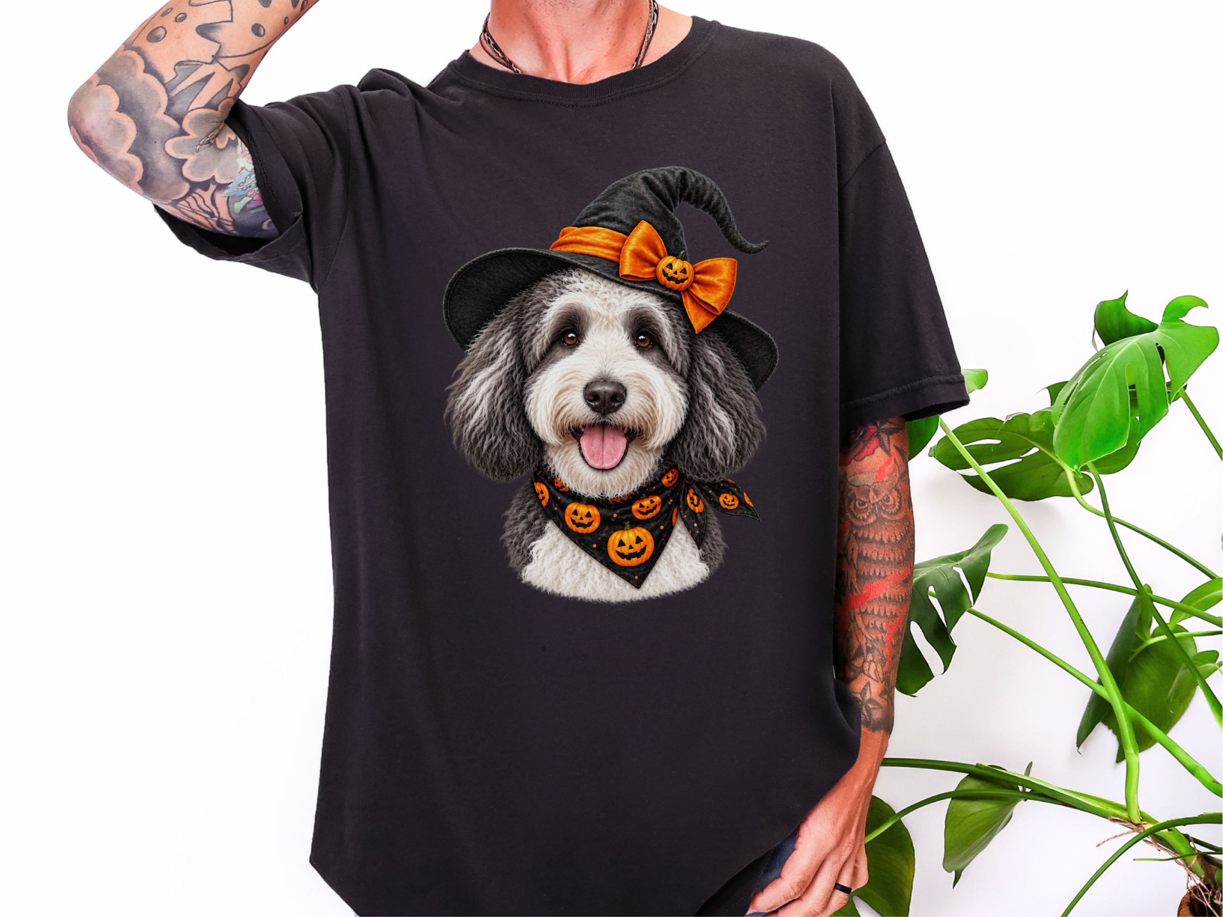 Sheepadoodle Halloween Witch Hat - photo 3