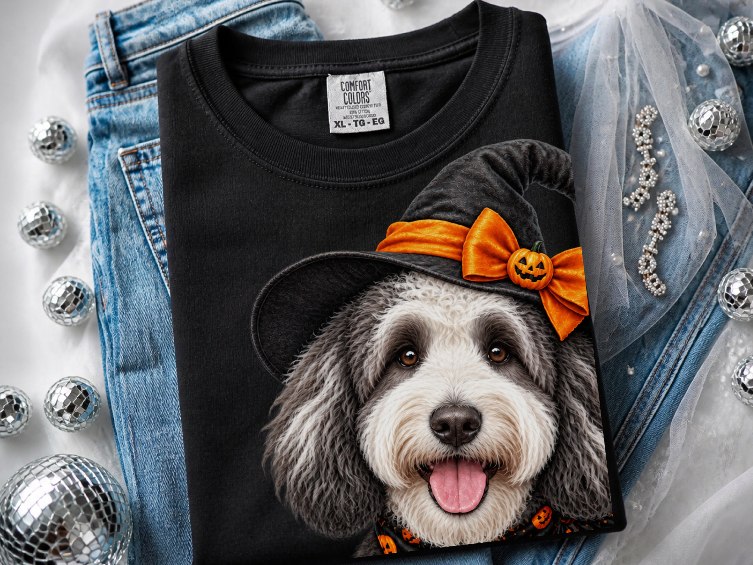 Sheepadoodle Halloween Witch Hat - photo 4