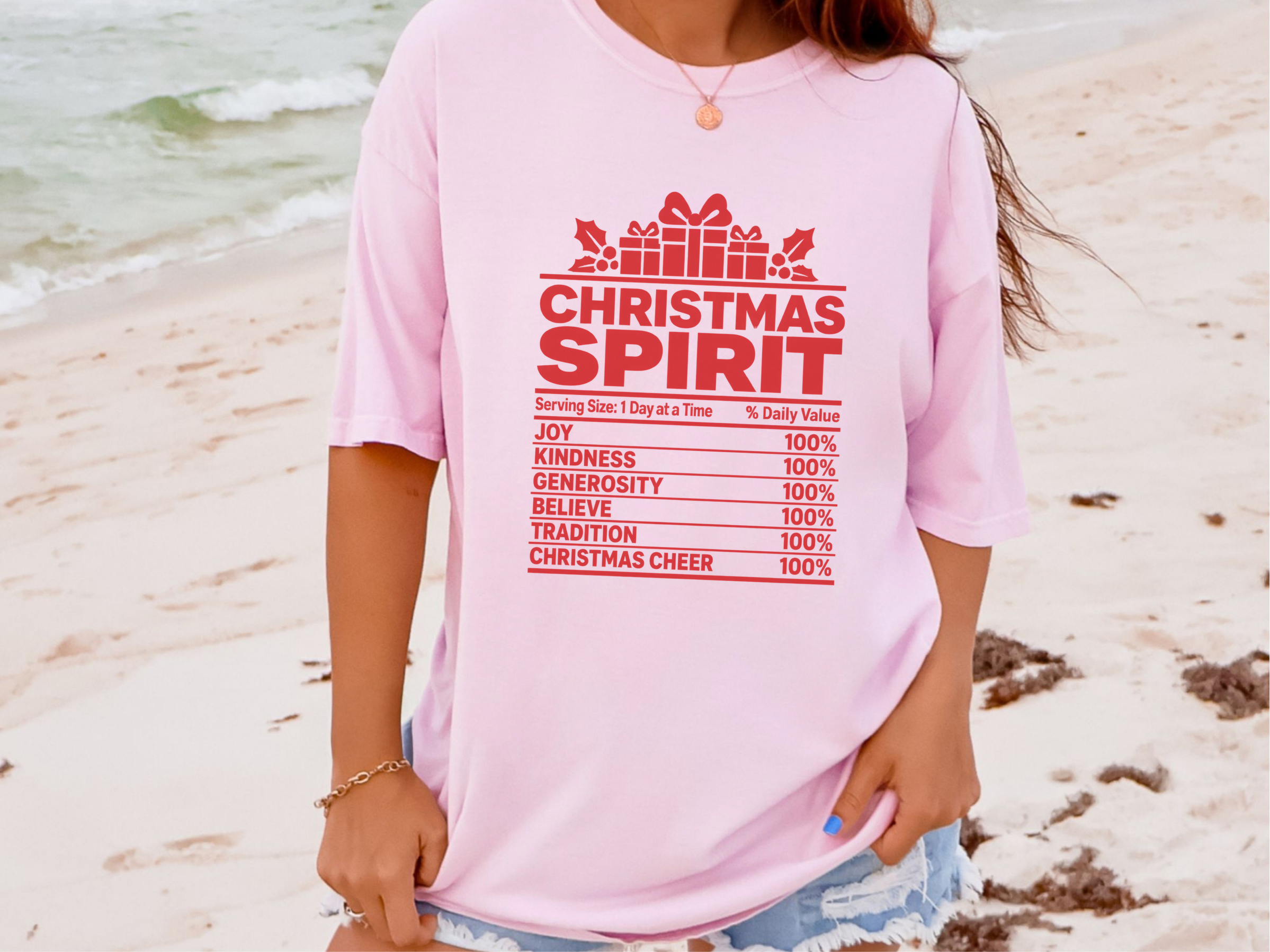 Christmas Spirit Nutrition Label2 funny shirt - photo 6