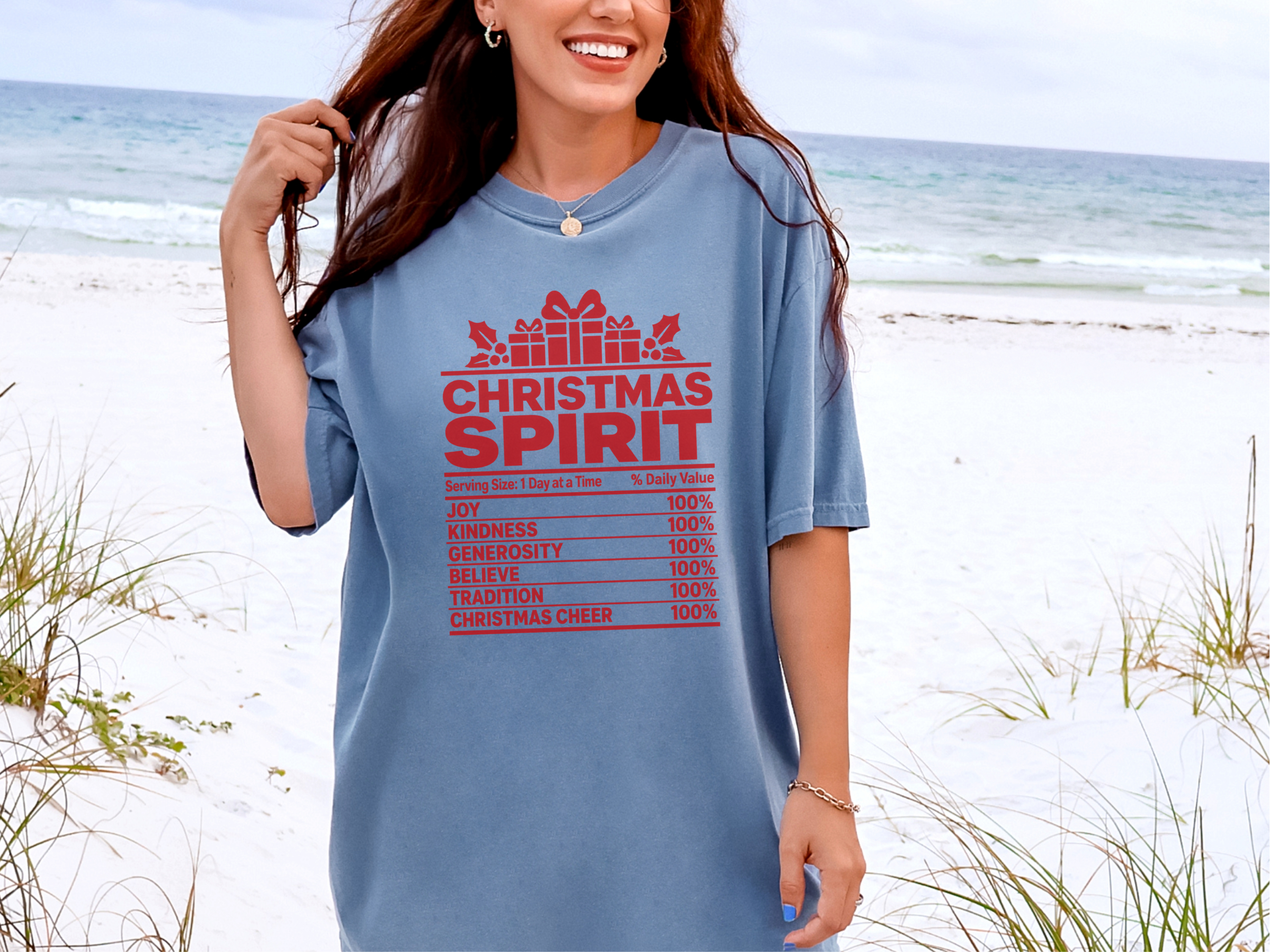 Christmas Spirit Nutrition Label2 funny shirt - photo 8