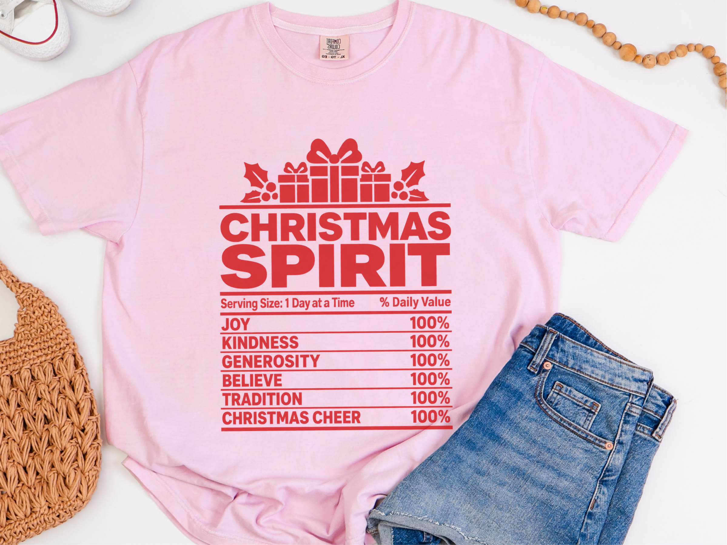 Christmas Spirit Nutrition Label2 funny shirt - photo 5