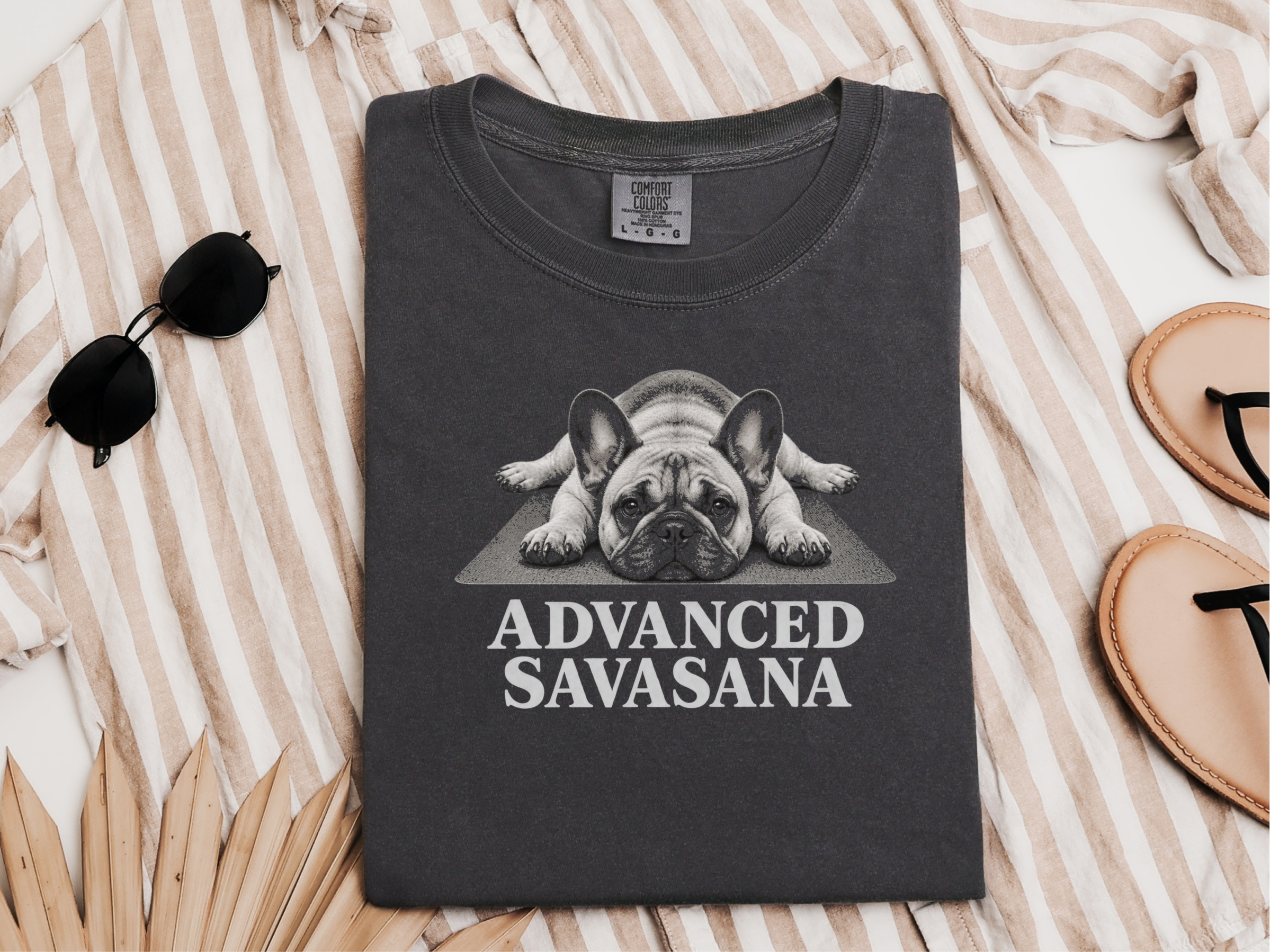 French Bulldog Advanced Savasana