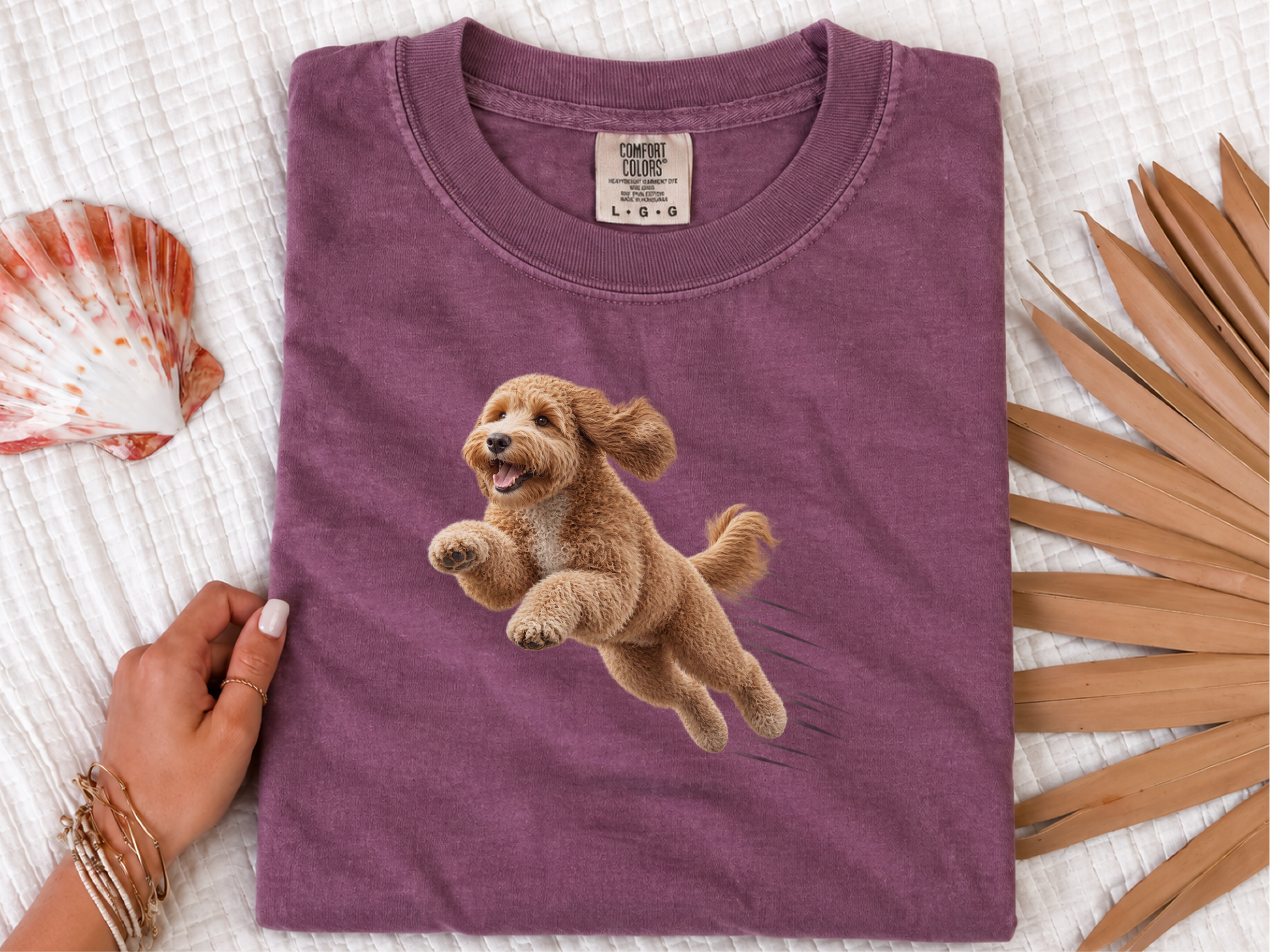 Running Goldendoodle Speed Lines doodle dog shirt - photo 6