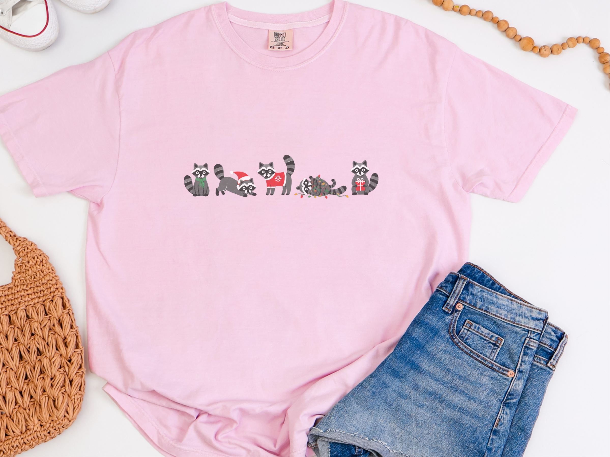 Christmas Raccoons Festive Lineup funny shirt - photo 5