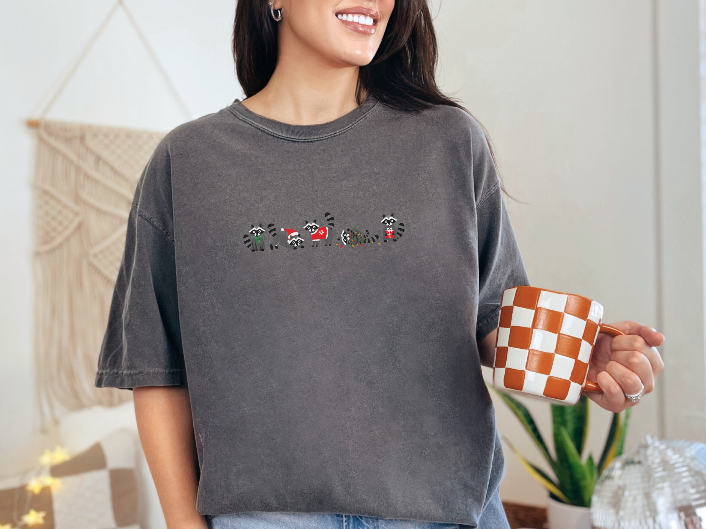 Christmas Raccoons Festive Lineup funny shirt - photo 3