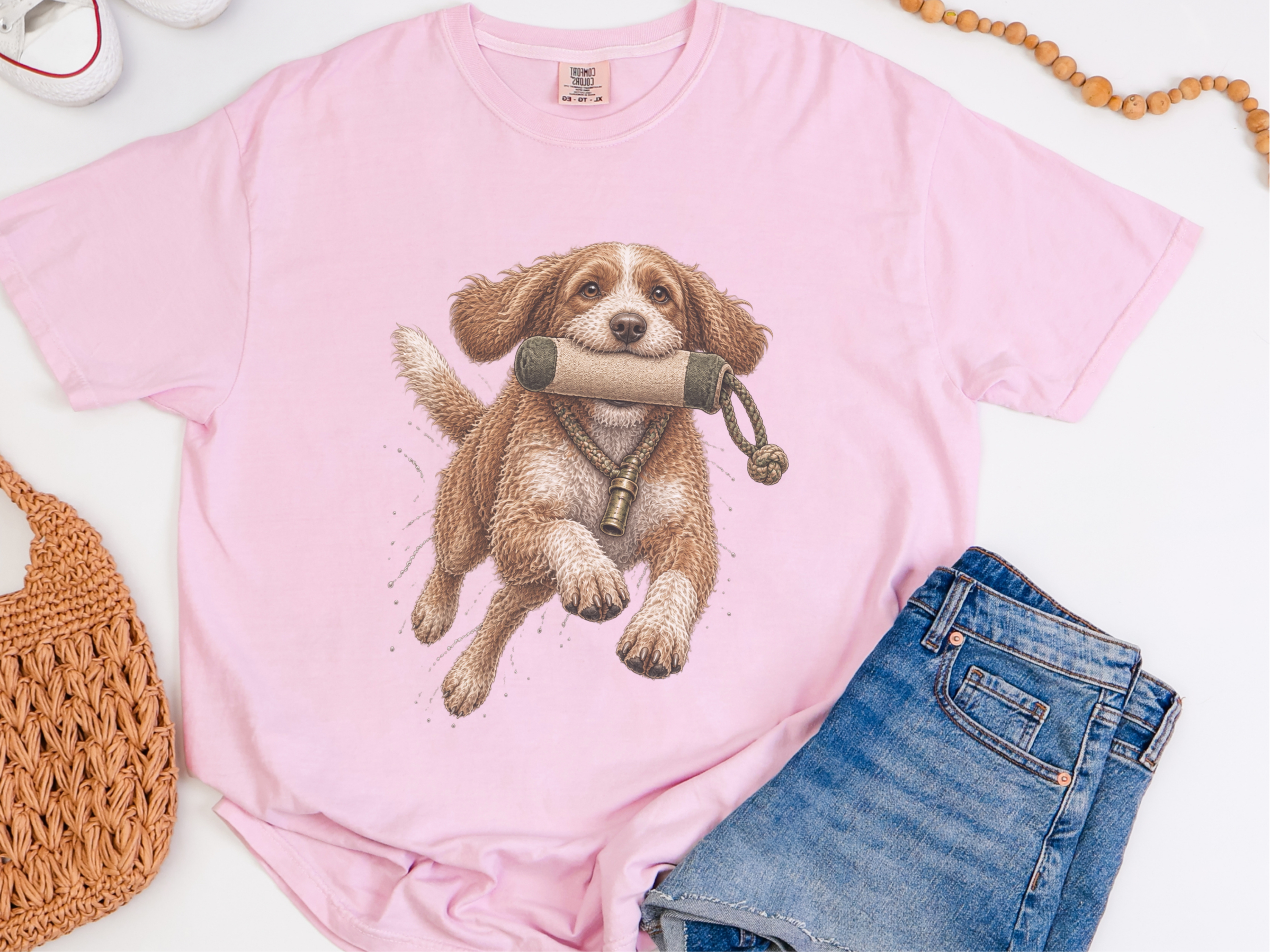 Cavapoo Fetching Training Bumper doodle dog shirt - photo 4