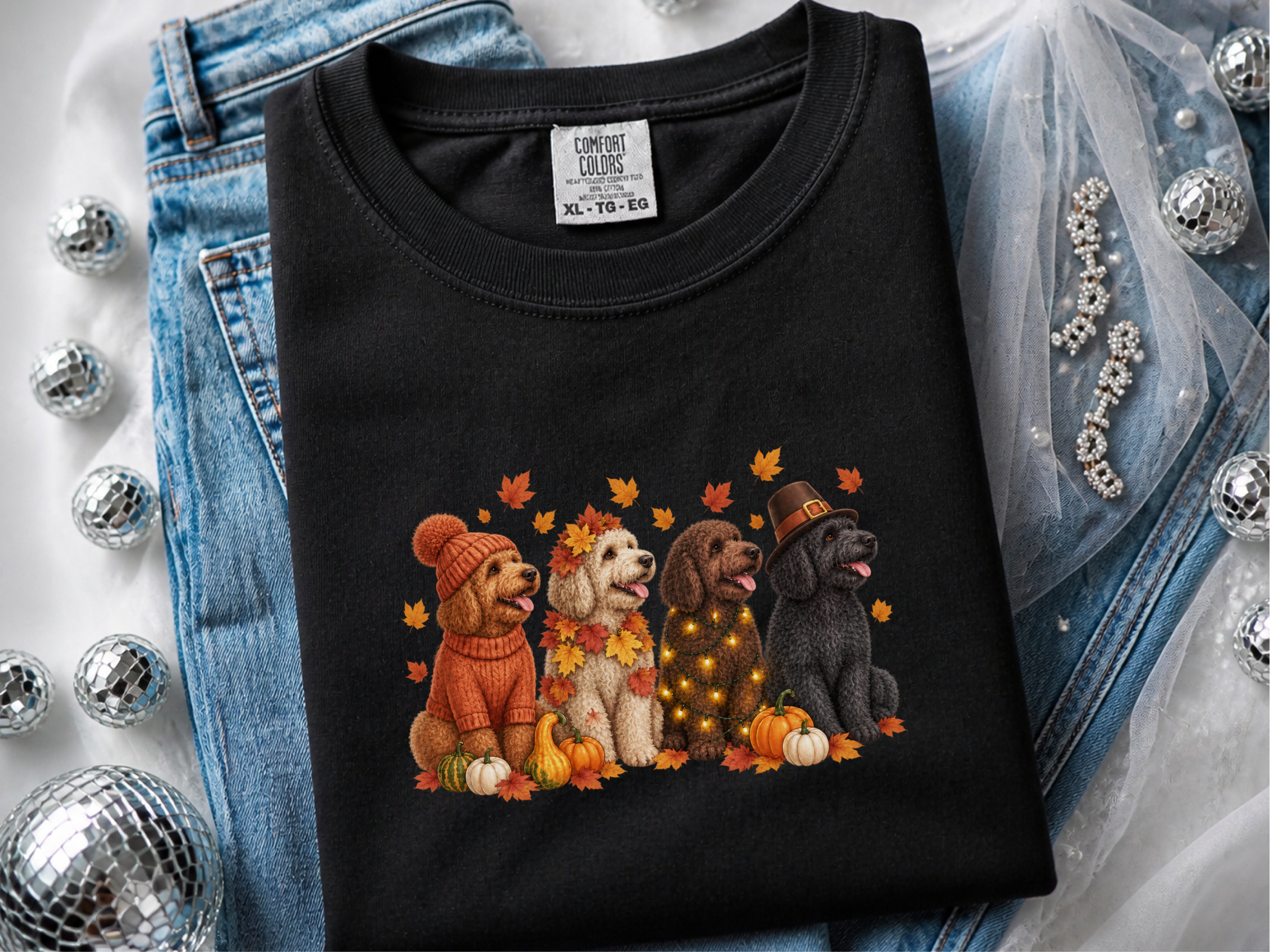 Autumn Holiday Labradoodle Row