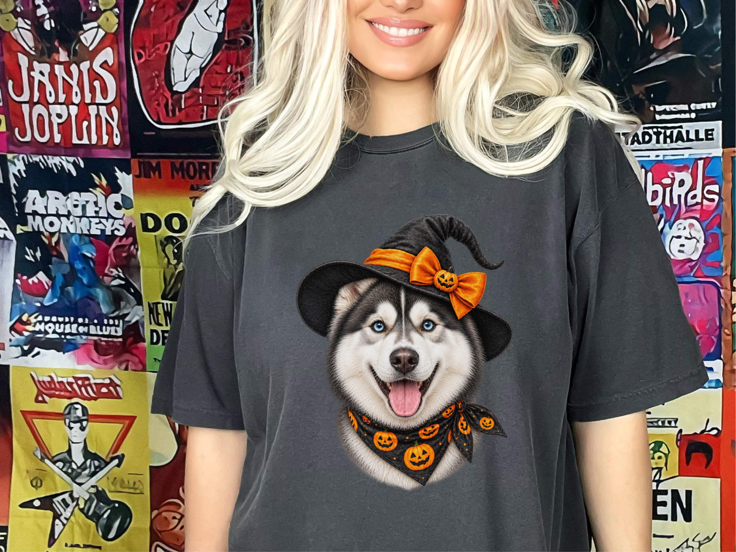 Halloween Husky Witch Hat - photo 4