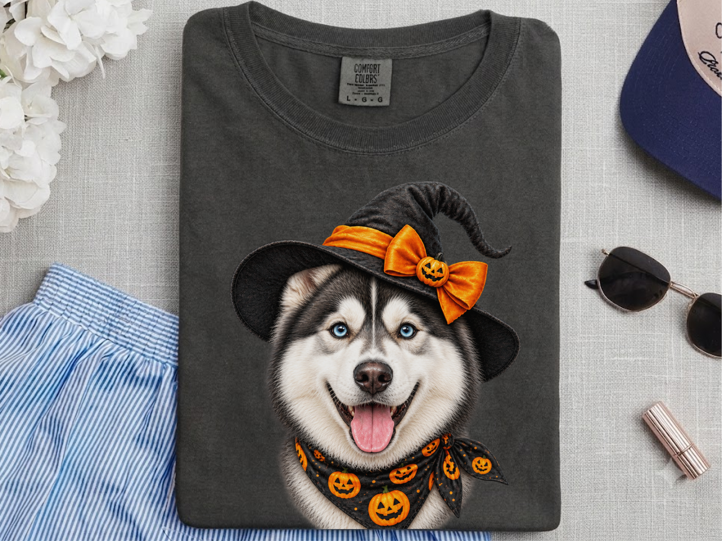 Halloween Husky Witch Hat - photo 3