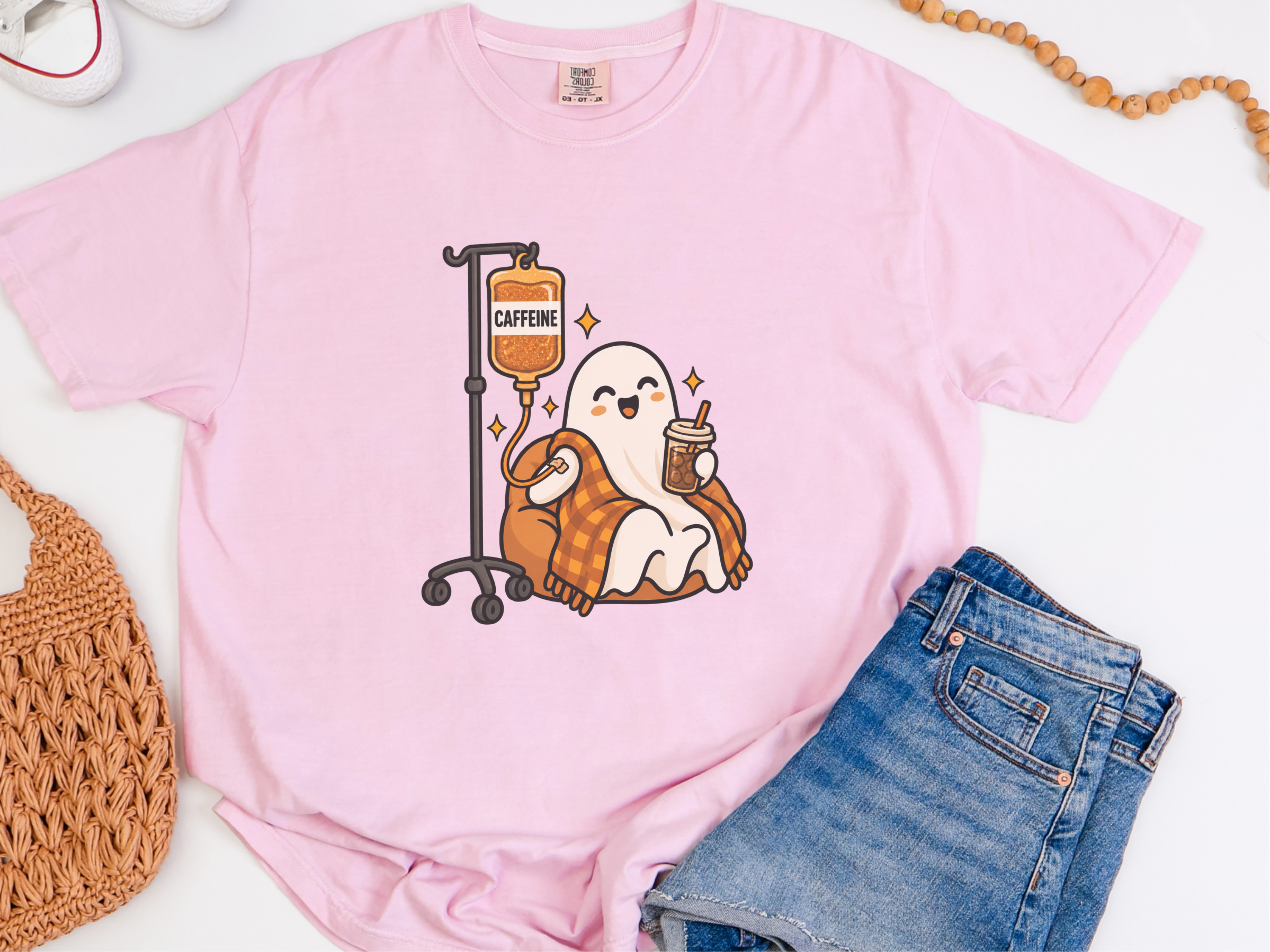 Cozy Caffeine Iv Ghost funny shirt - photo 3