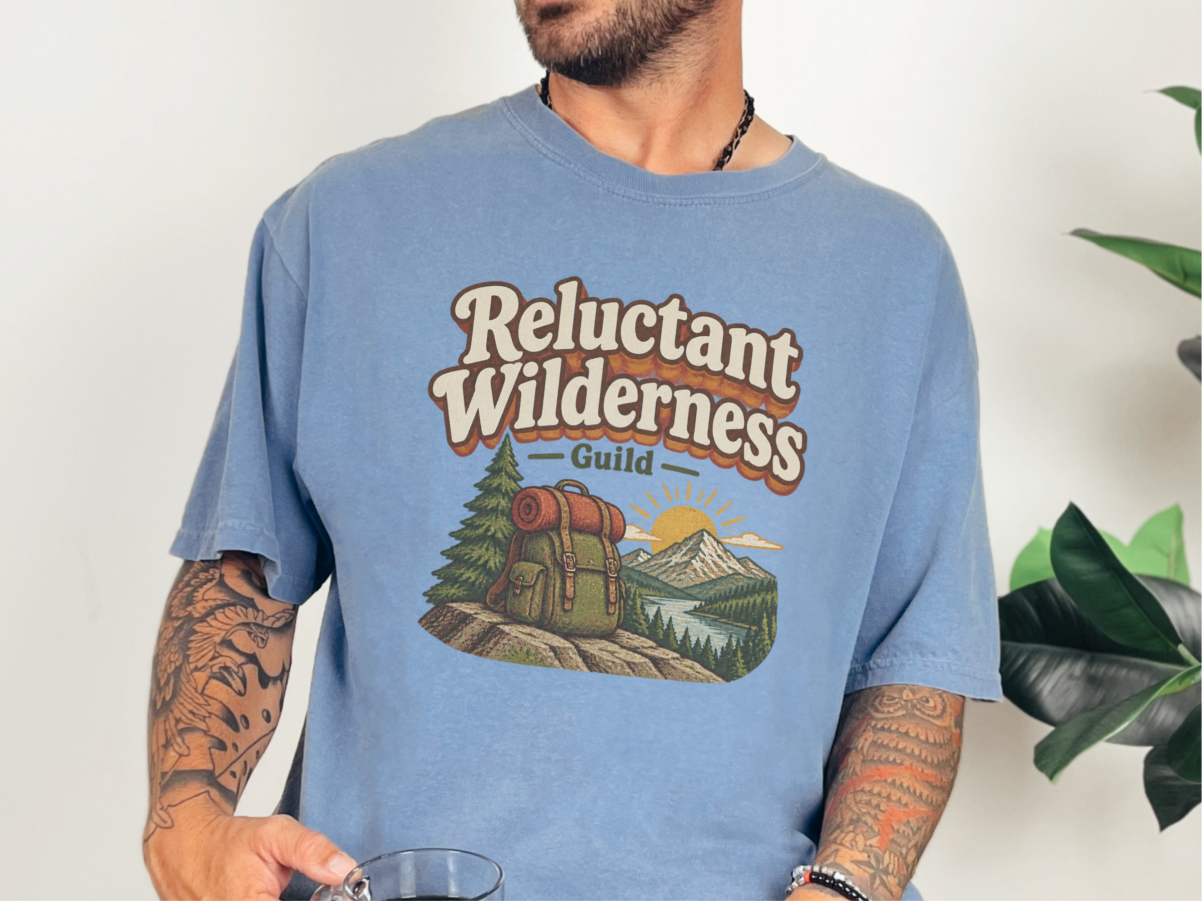 Reluctant Wilderness Guild Backpack funny shirt - photo 4