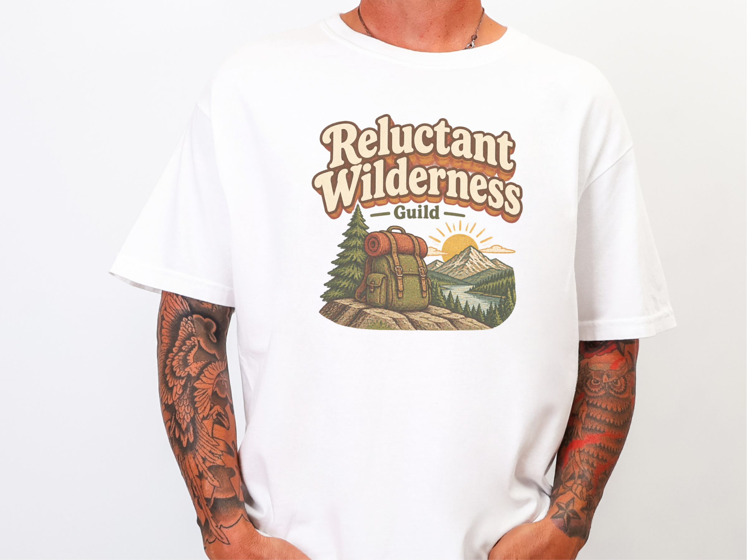 Reluctant Wilderness Guild Backpack funny shirt - photo 1