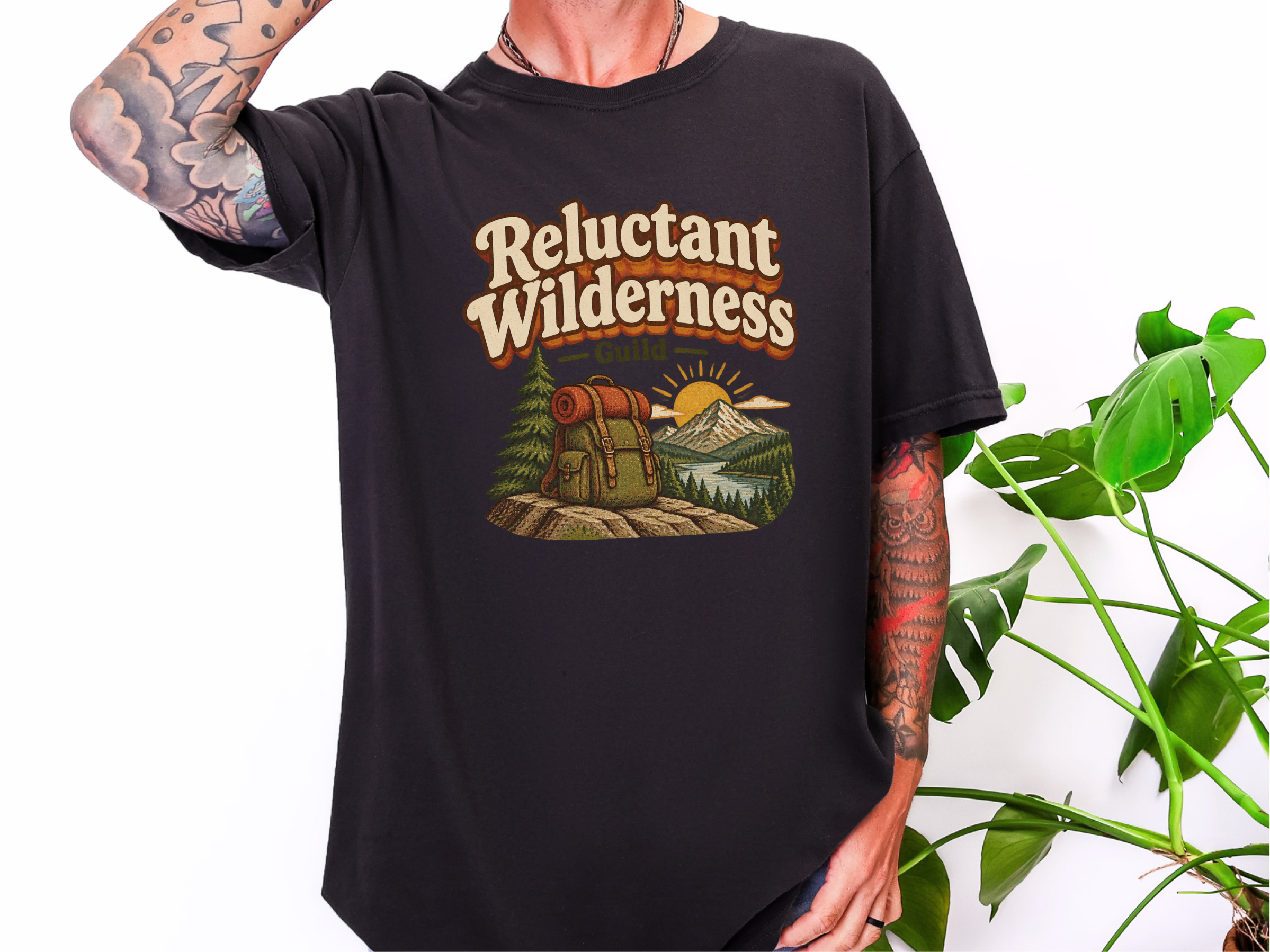 Reluctant Wilderness Guild Backpack funny shirt - photo 2