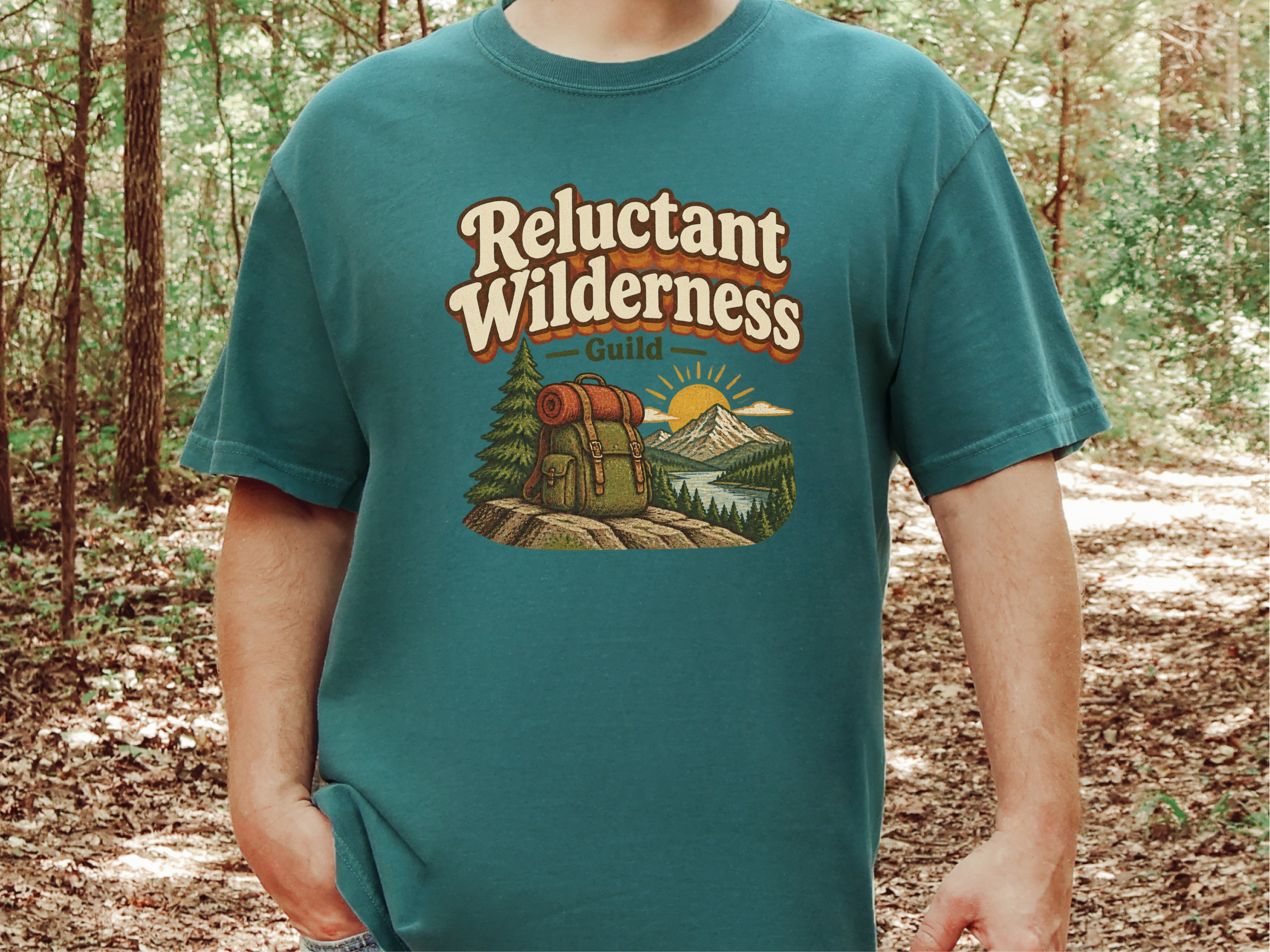 Reluctant Wilderness Guild Backpack funny shirt - photo 6