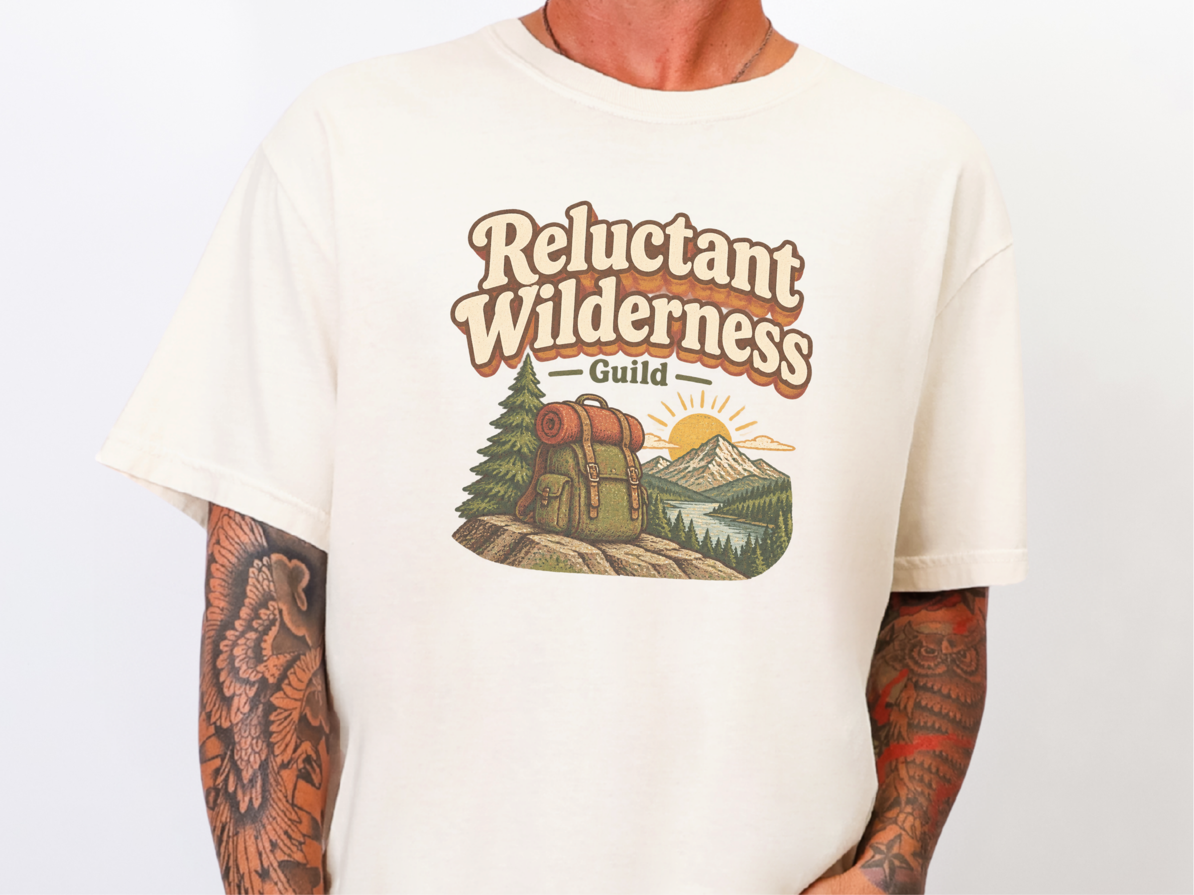 Reluctant Wilderness Guild Backpack funny shirt - photo 8