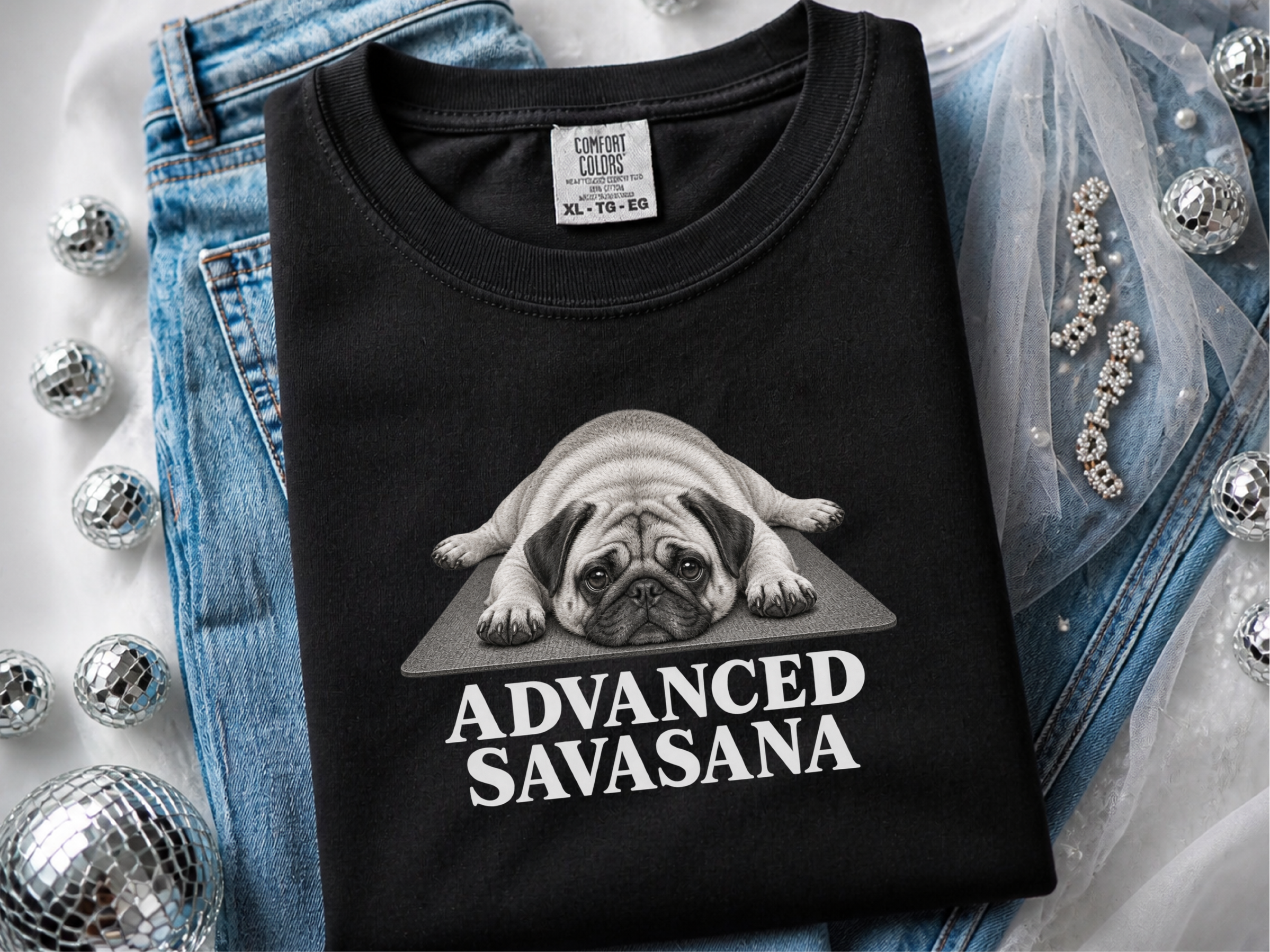 Pug Advanced Savasana Yoga