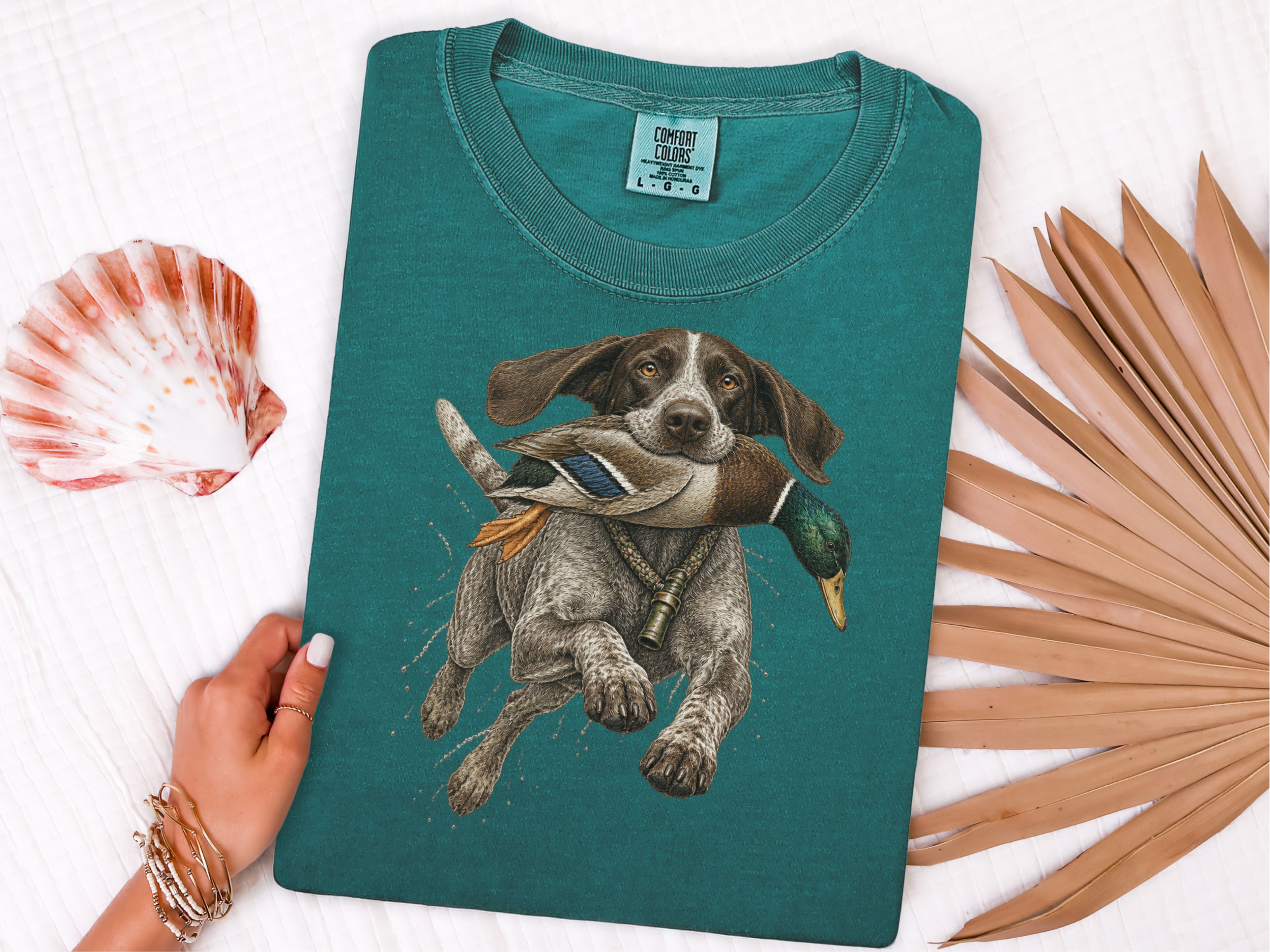 Hunting Dog Mallard Retrieve doodle dog shirt - photo 7