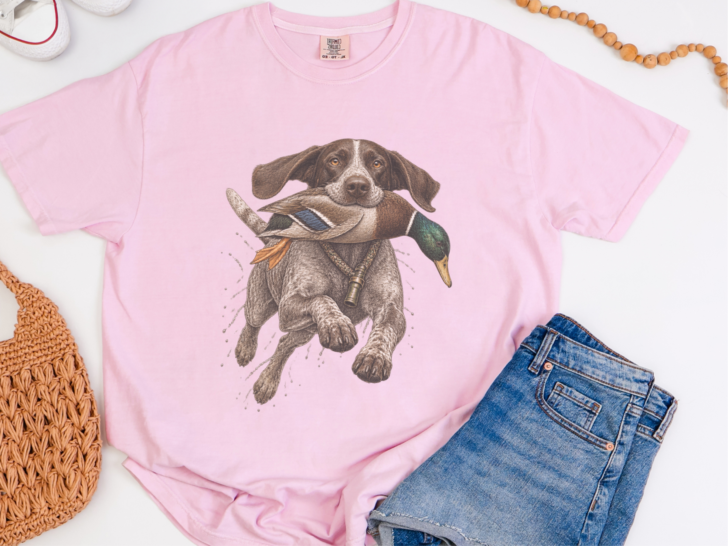 Hunting Dog Mallard Retrieve doodle dog shirt - photo 4