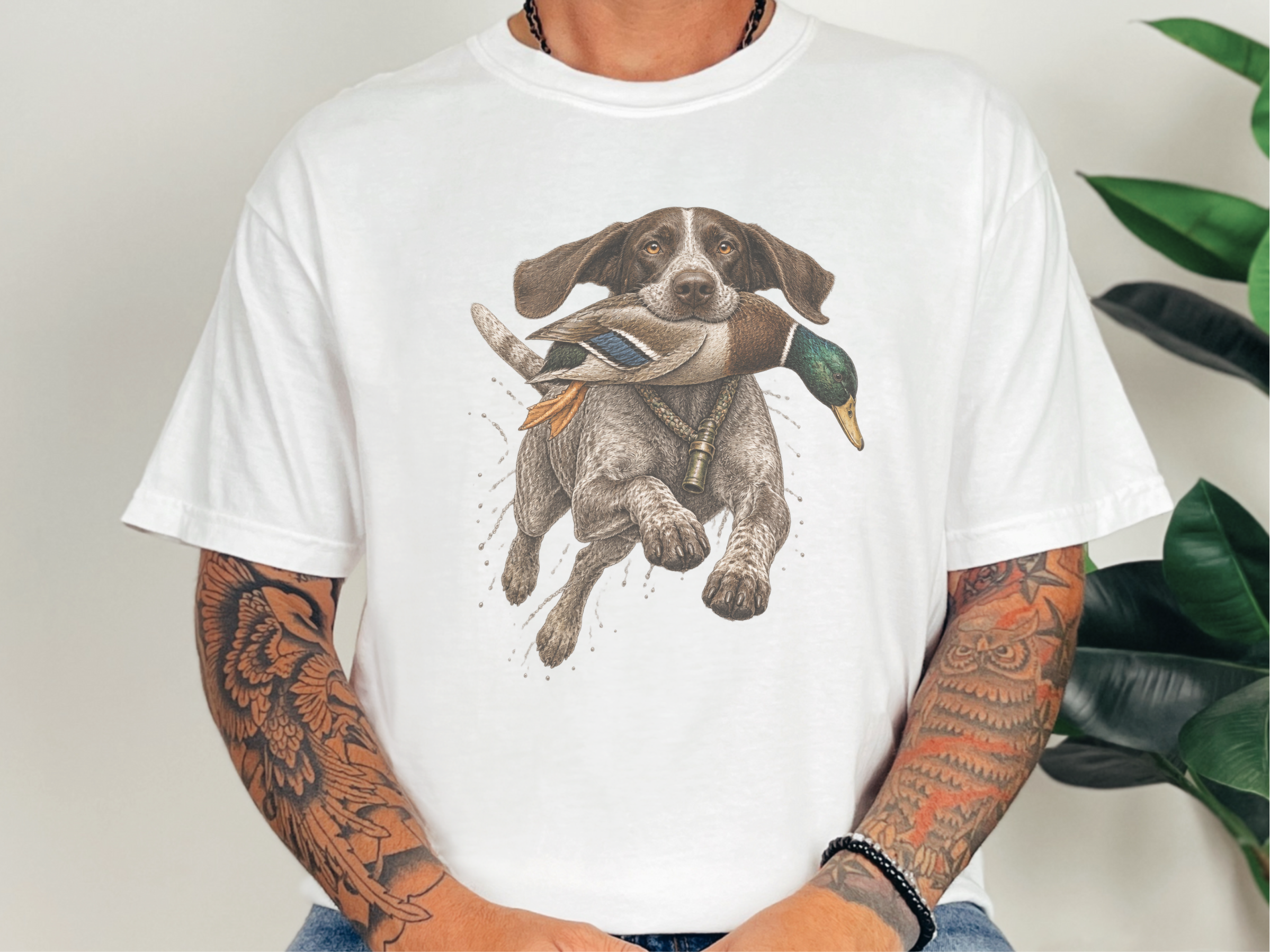 Hunting Dog Mallard Retrieve doodle dog shirt - photo 2