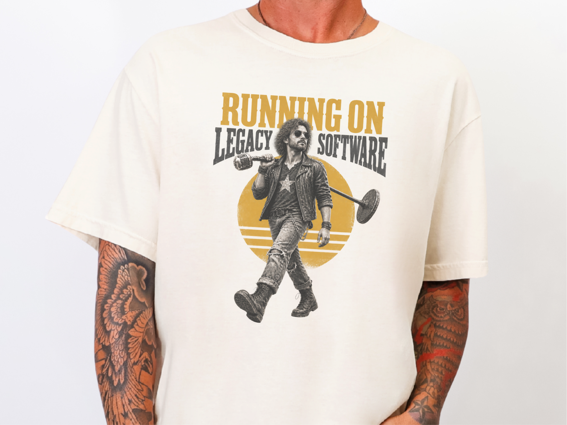 Rocker Running On Legacy Software funny shirt - photo 8