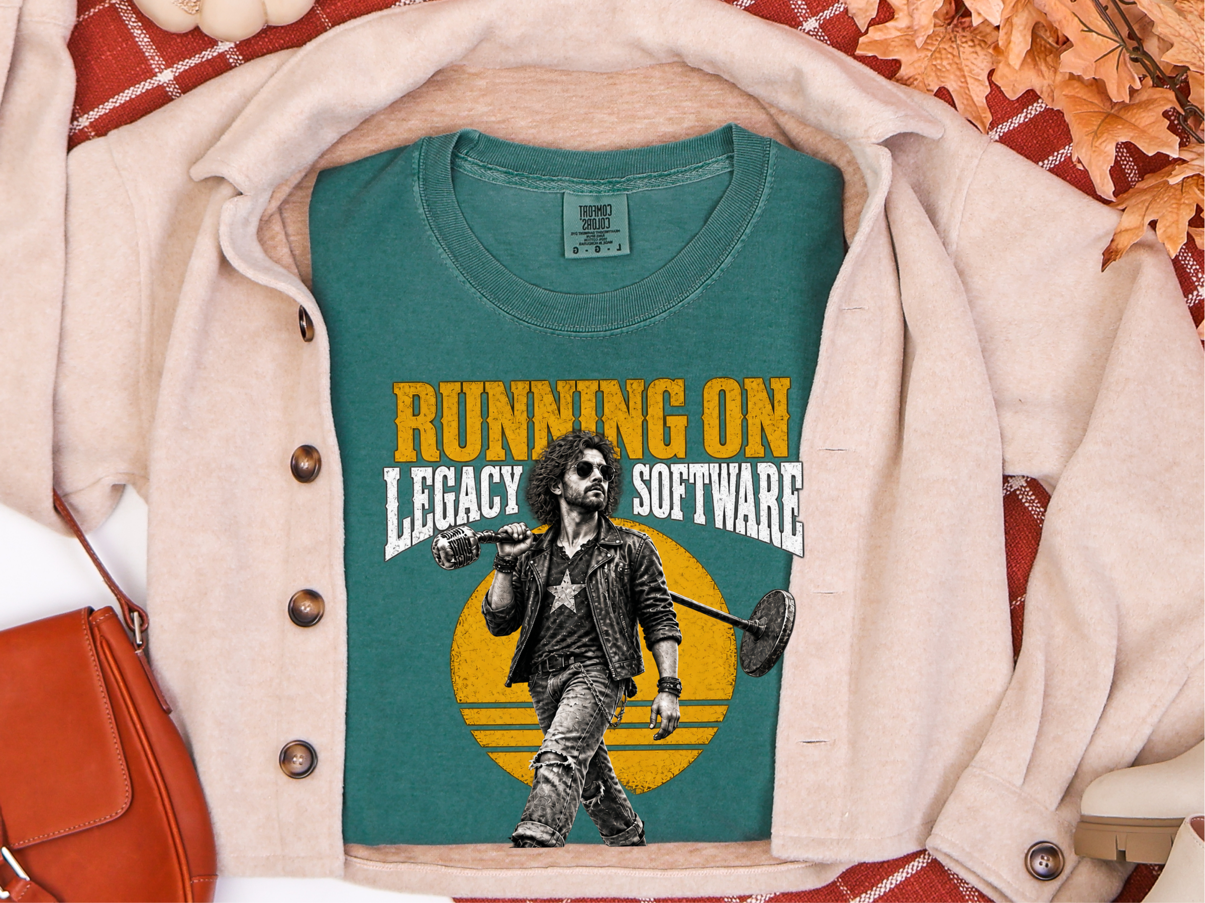 Rocker Running On Legacy Software funny shirt - photo 6