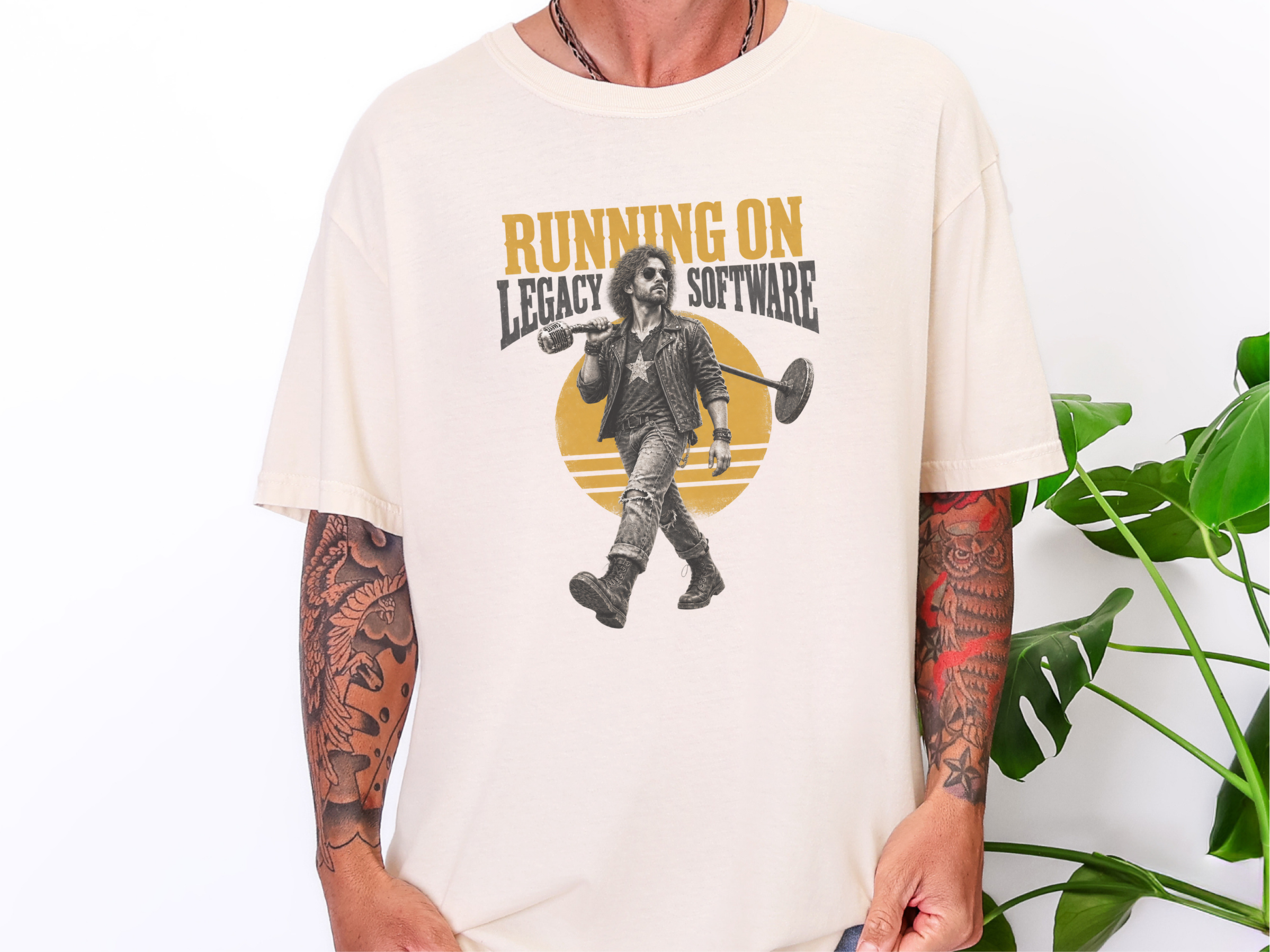 Rocker Running On Legacy Software funny shirt - photo 7