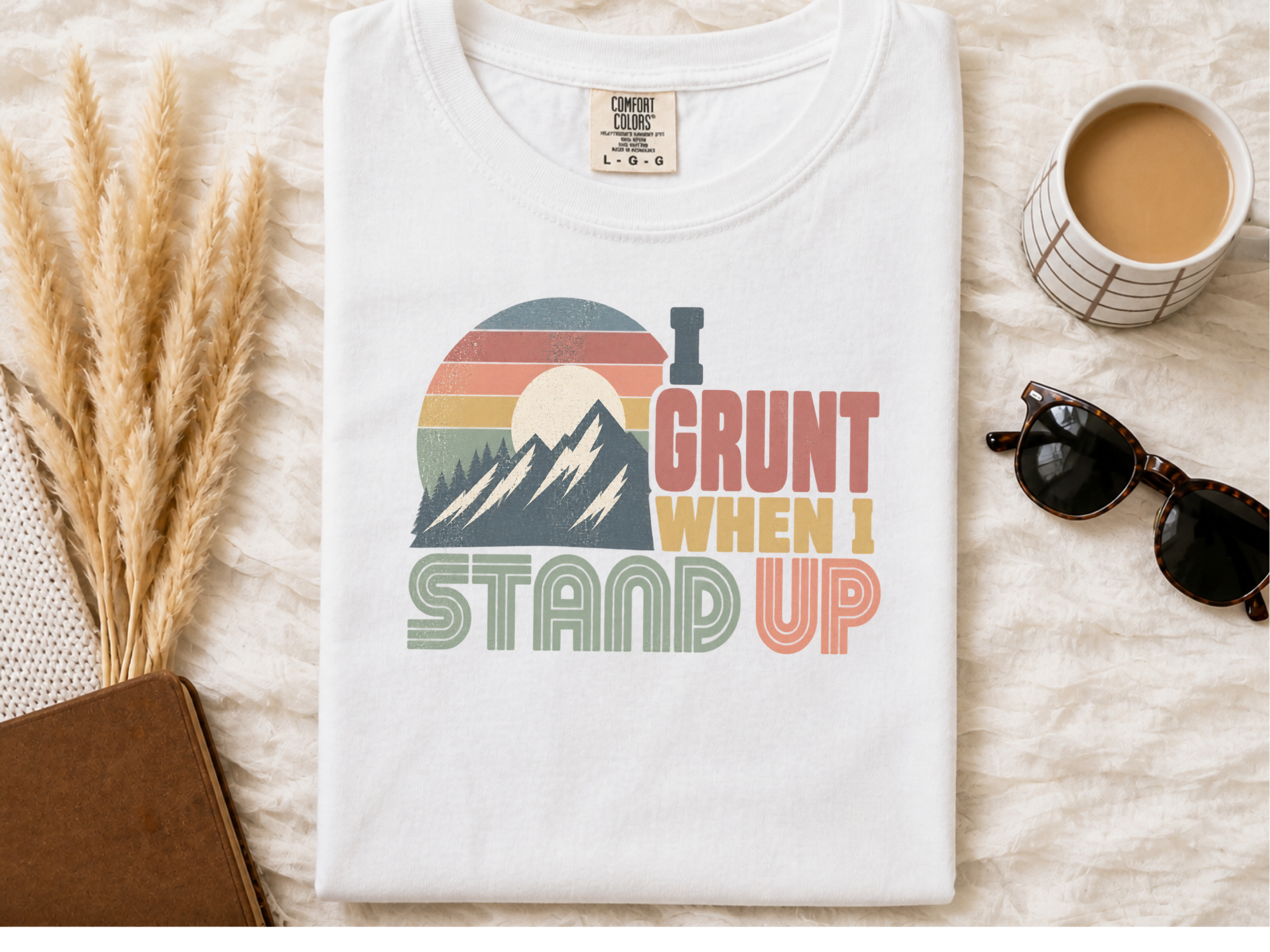 Retro Mountain Sunset I Grunt