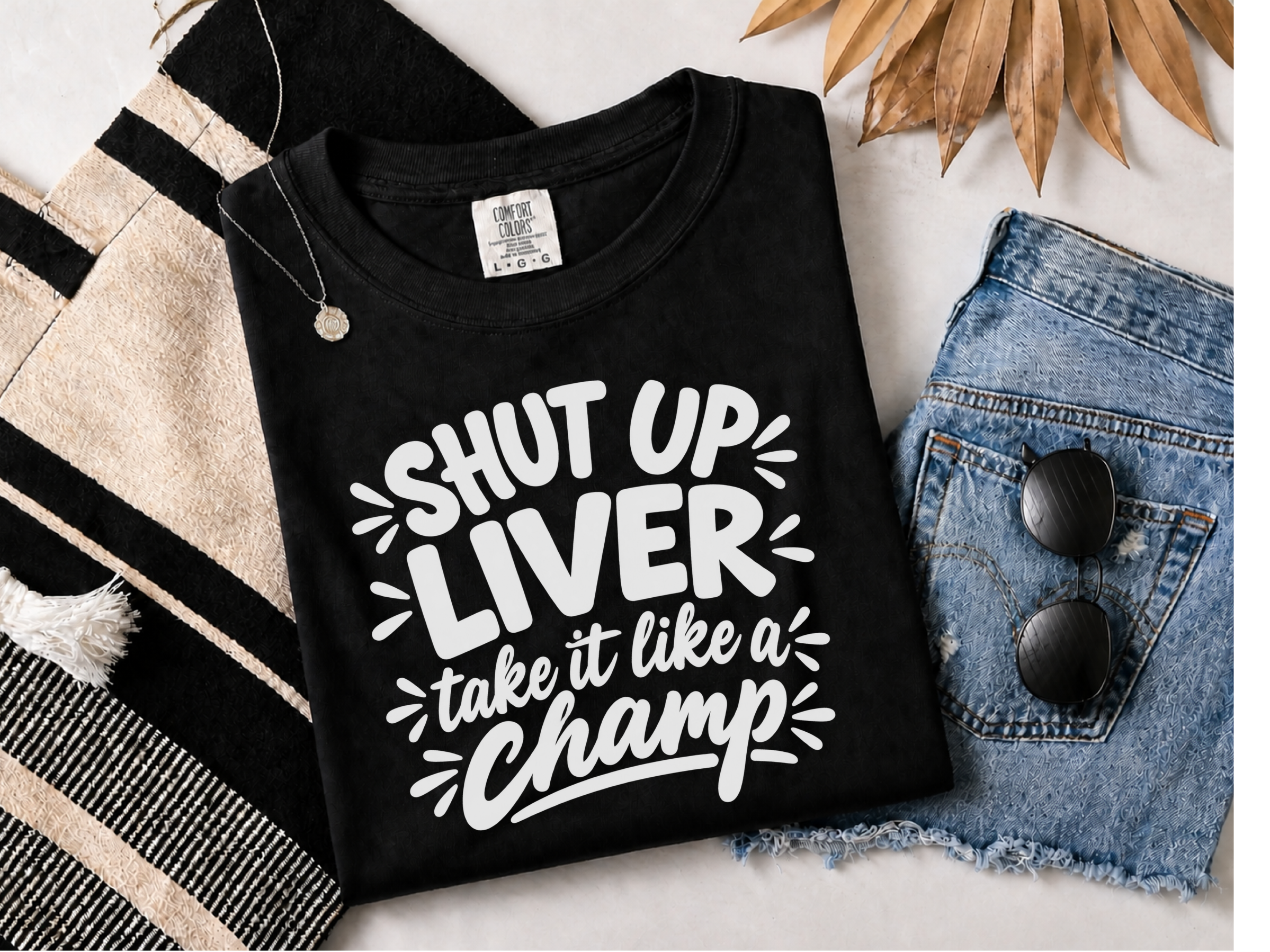 Shut Up Liver Champ Lettering funny shirt - photo 2