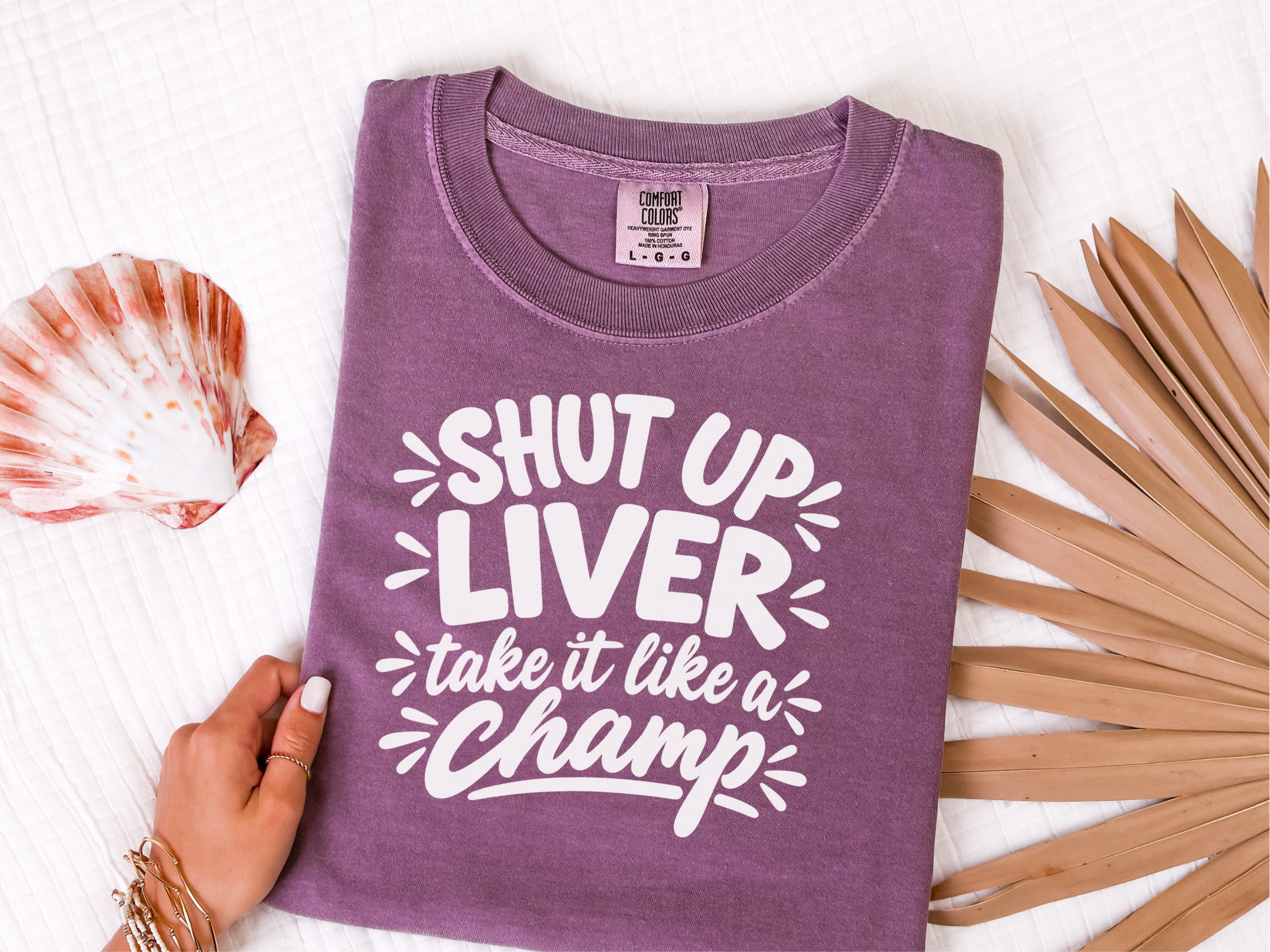 Shut Up Liver Champ Lettering funny shirt - photo 5