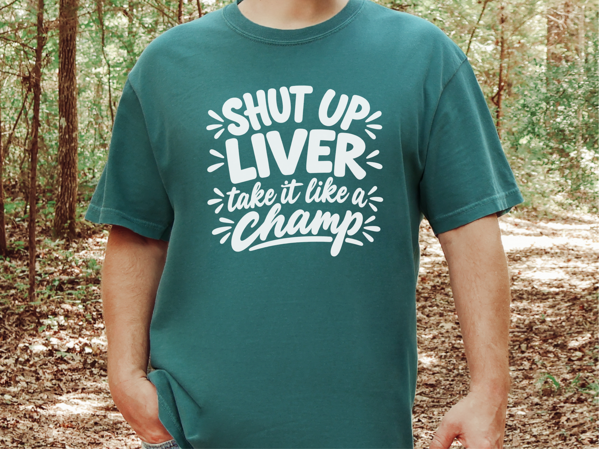Shut Up Liver Champ Lettering funny shirt - photo 7