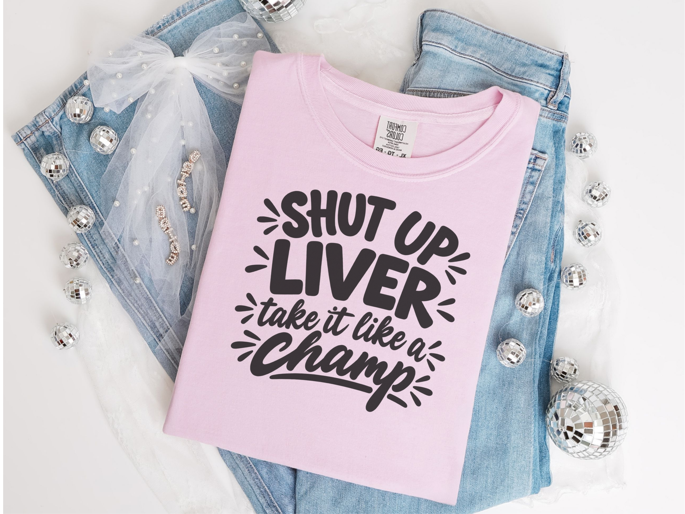Shut Up Liver Champ Lettering funny shirt - photo 4