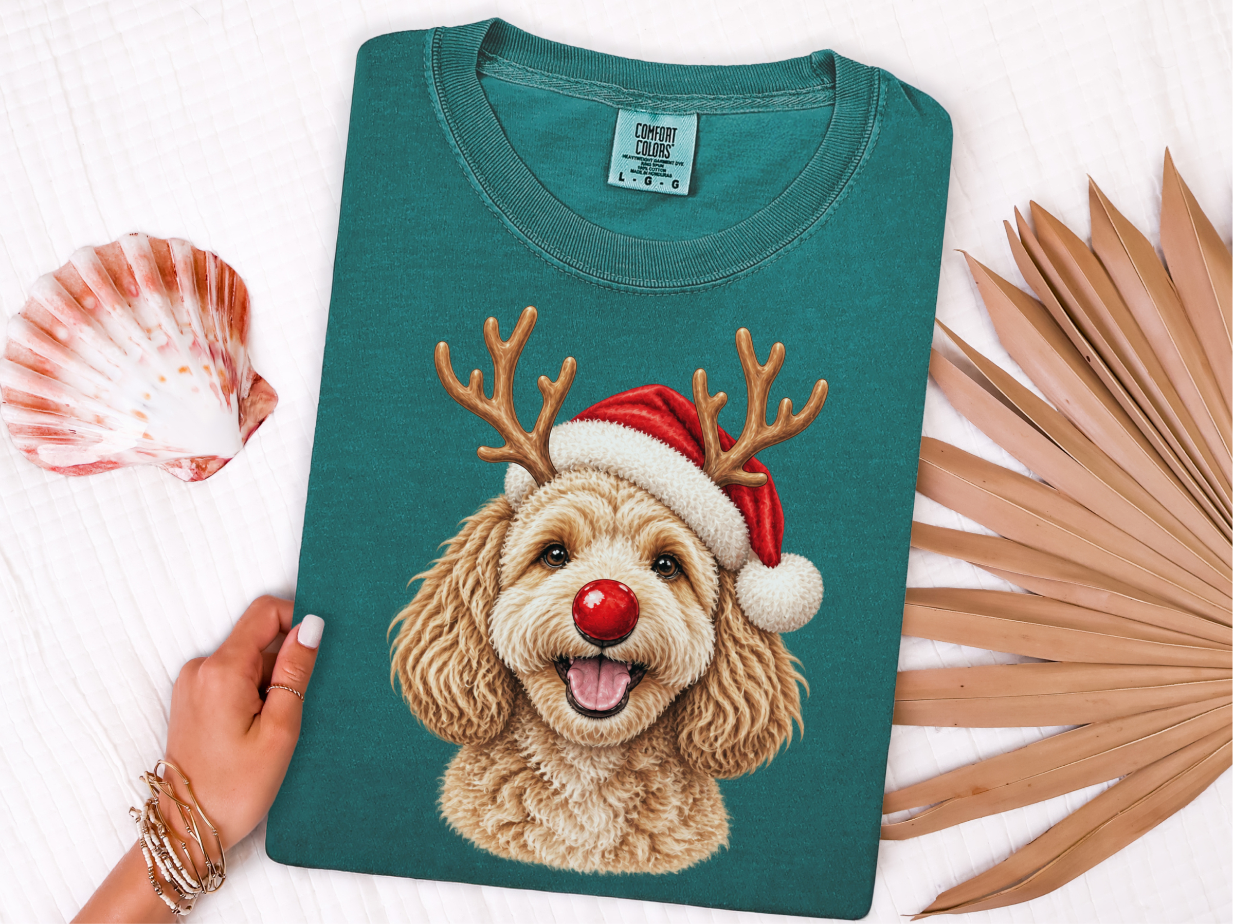 Reindeer Maltipoo Santa Hat - photo 8