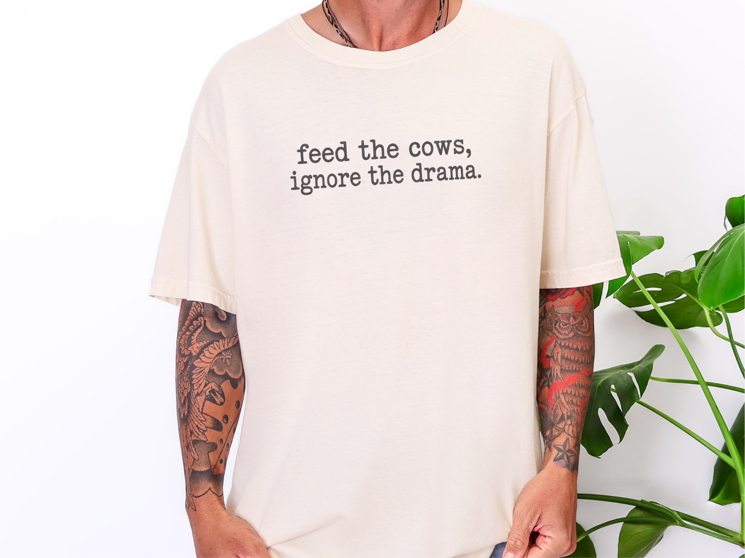 Feed The Cows Ignore The Drama funny shirt - photo 7