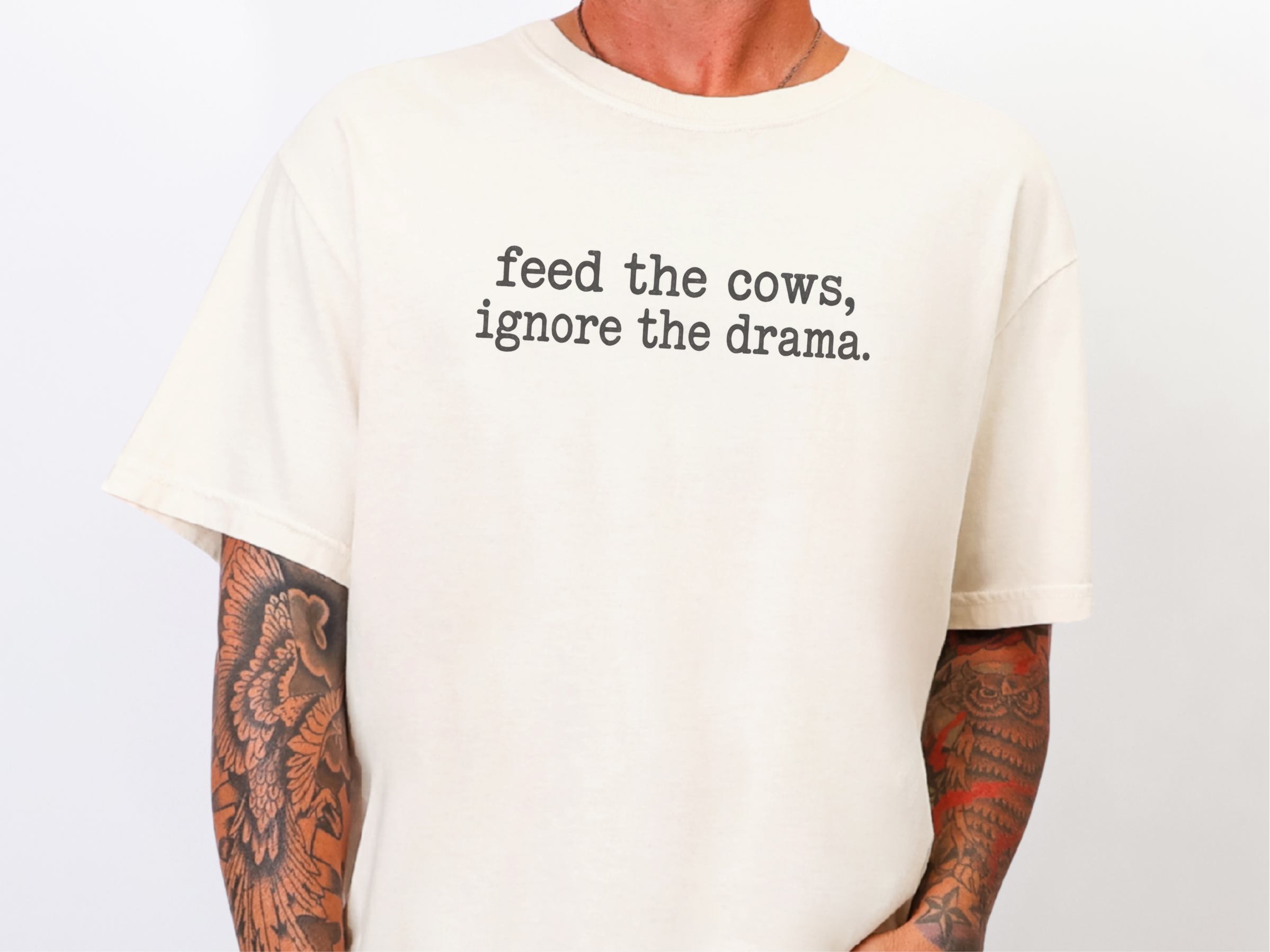Feed The Cows Ignore The Drama funny shirt - photo 8