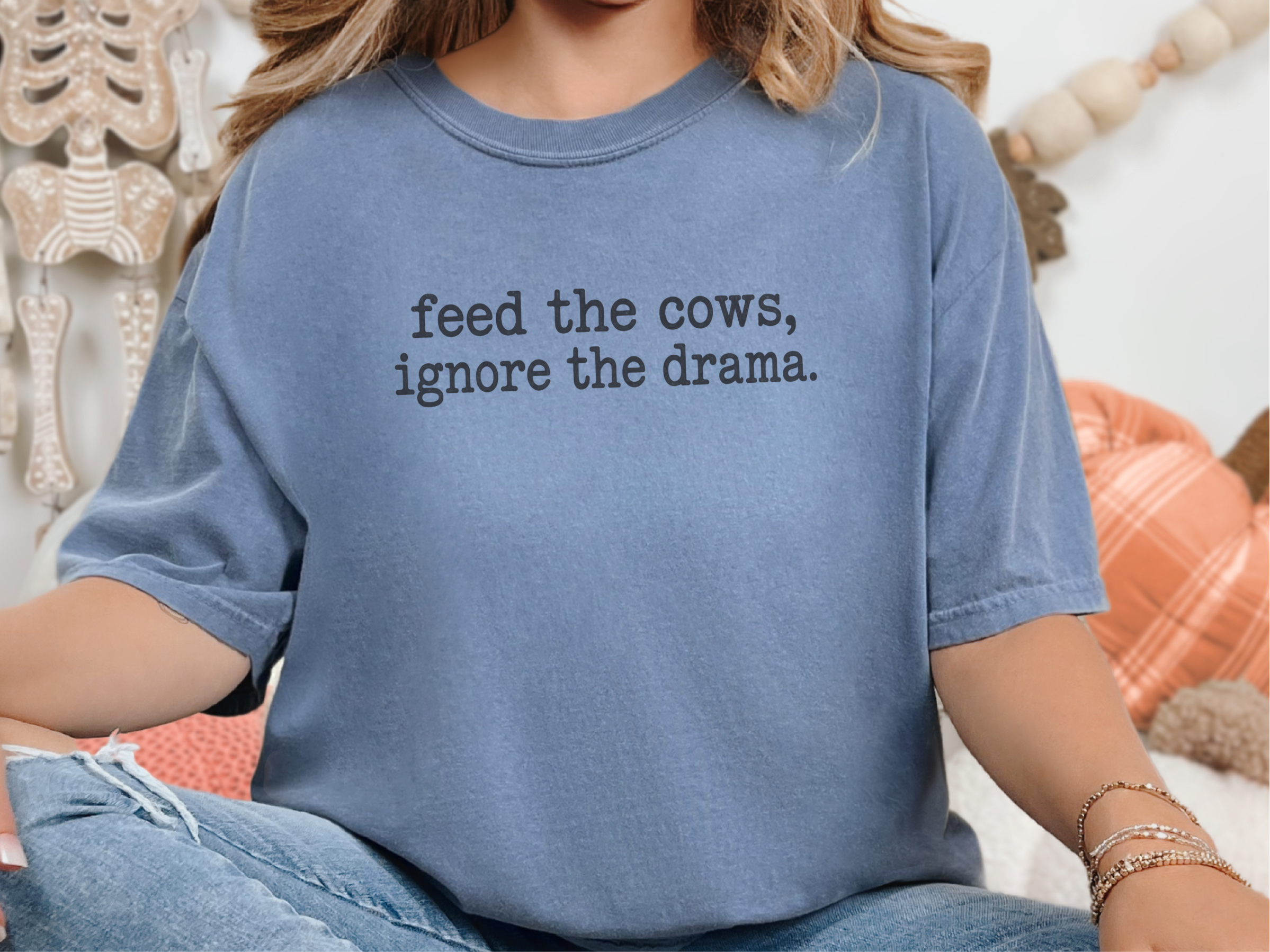 Feed The Cows Ignore The Drama funny shirt - photo 5