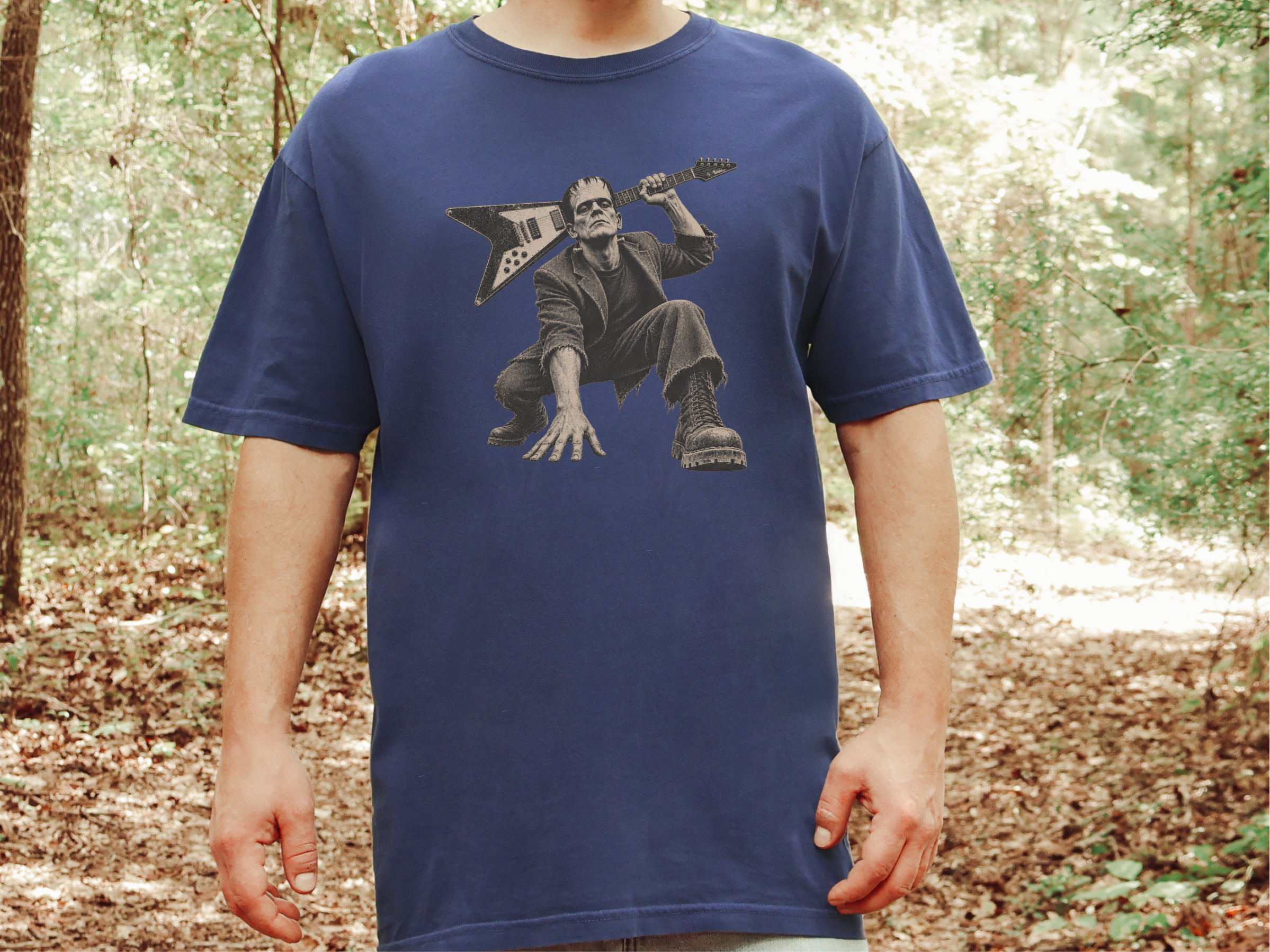 Frankenstein Flying V Rocker funny shirt - photo 8