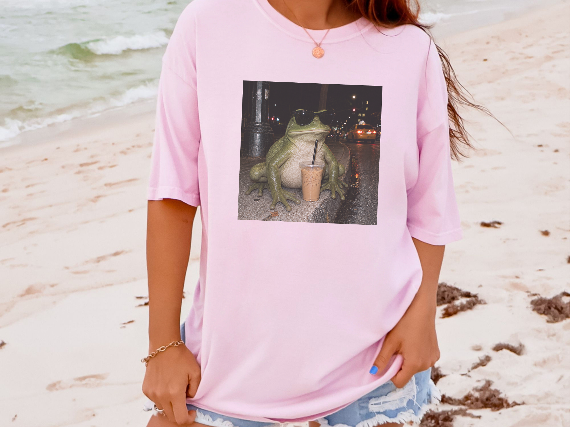 Sir Froggy Iced Coffee funny shirt - photo 5