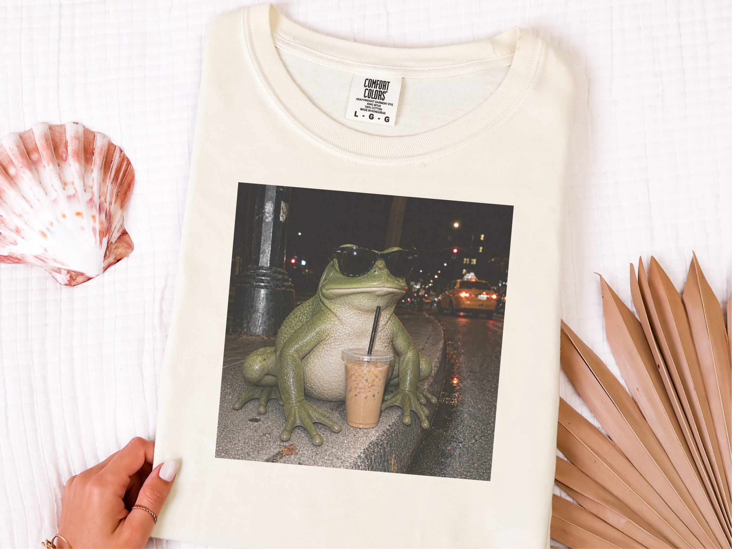 Sir Froggy Iced Coffee funny shirt - photo 8